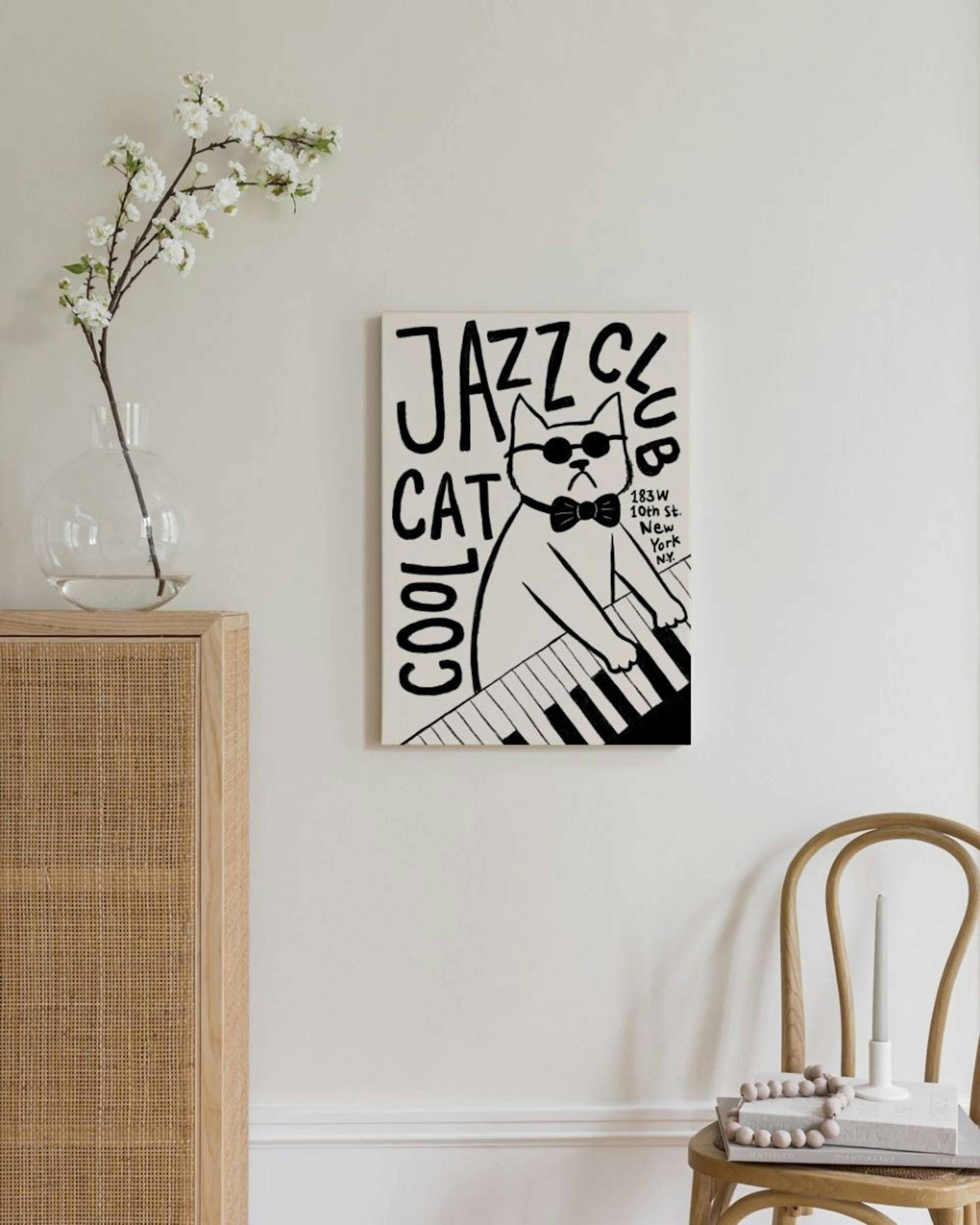Cool Cat Jazz Club Canvas