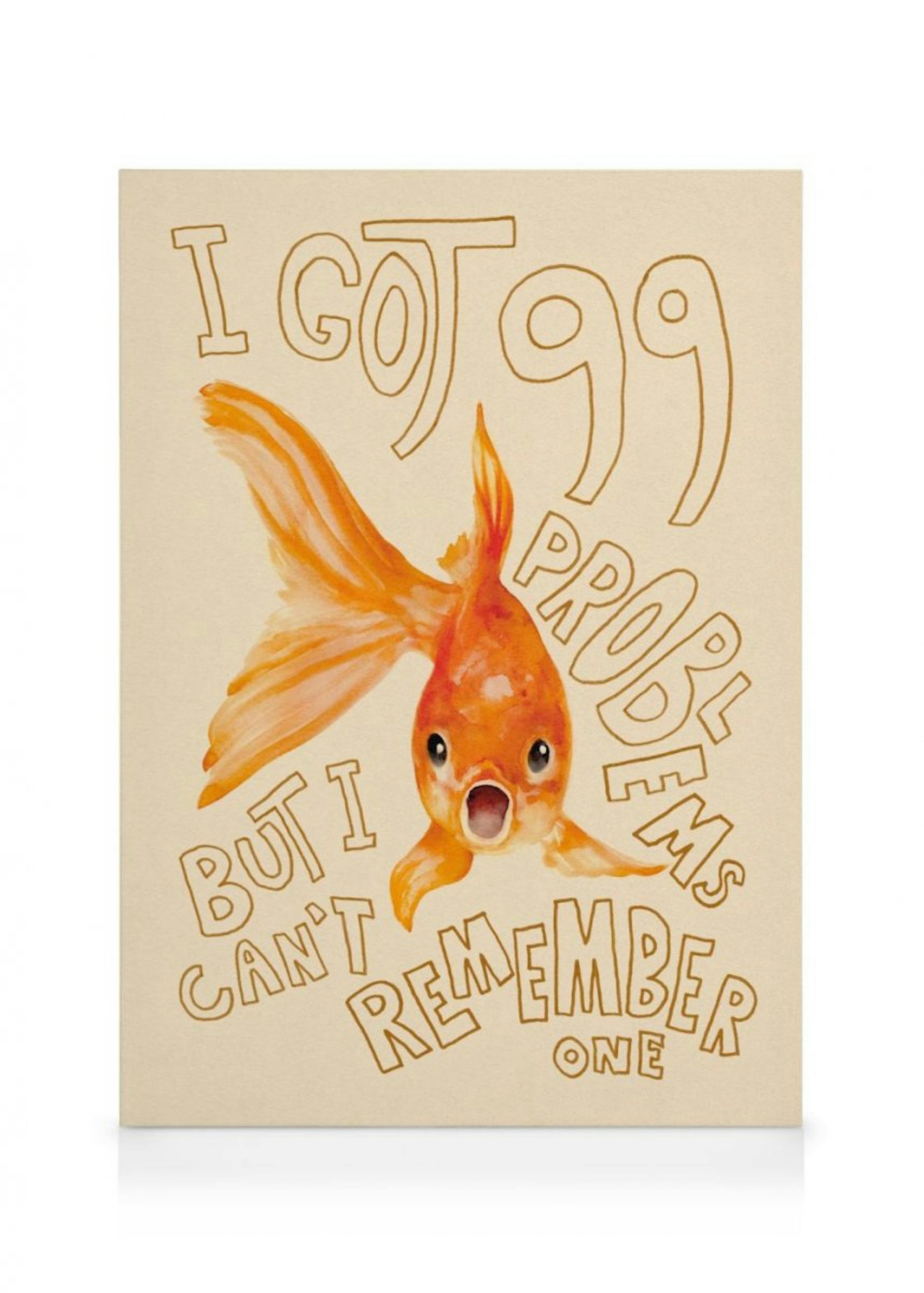 Memory of a Goldfish Stampa su Tela