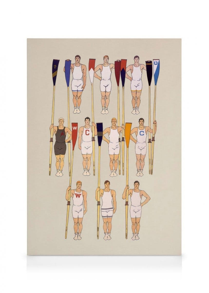 Canvas Prints College Crew Canvas (50x70 cm - Black Frame)