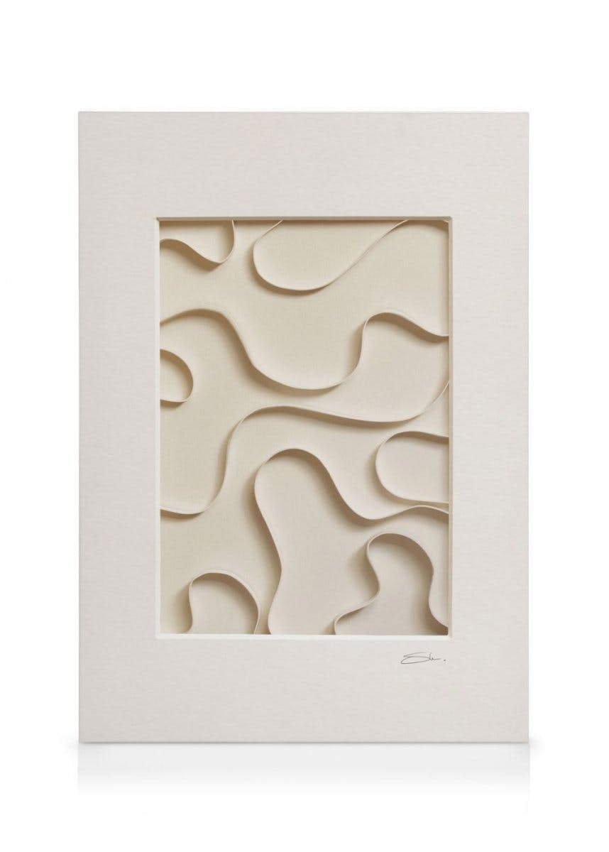 Canvas Prints Tactile Shapes No2 Canvas (30x40 cm - Oak Frame)