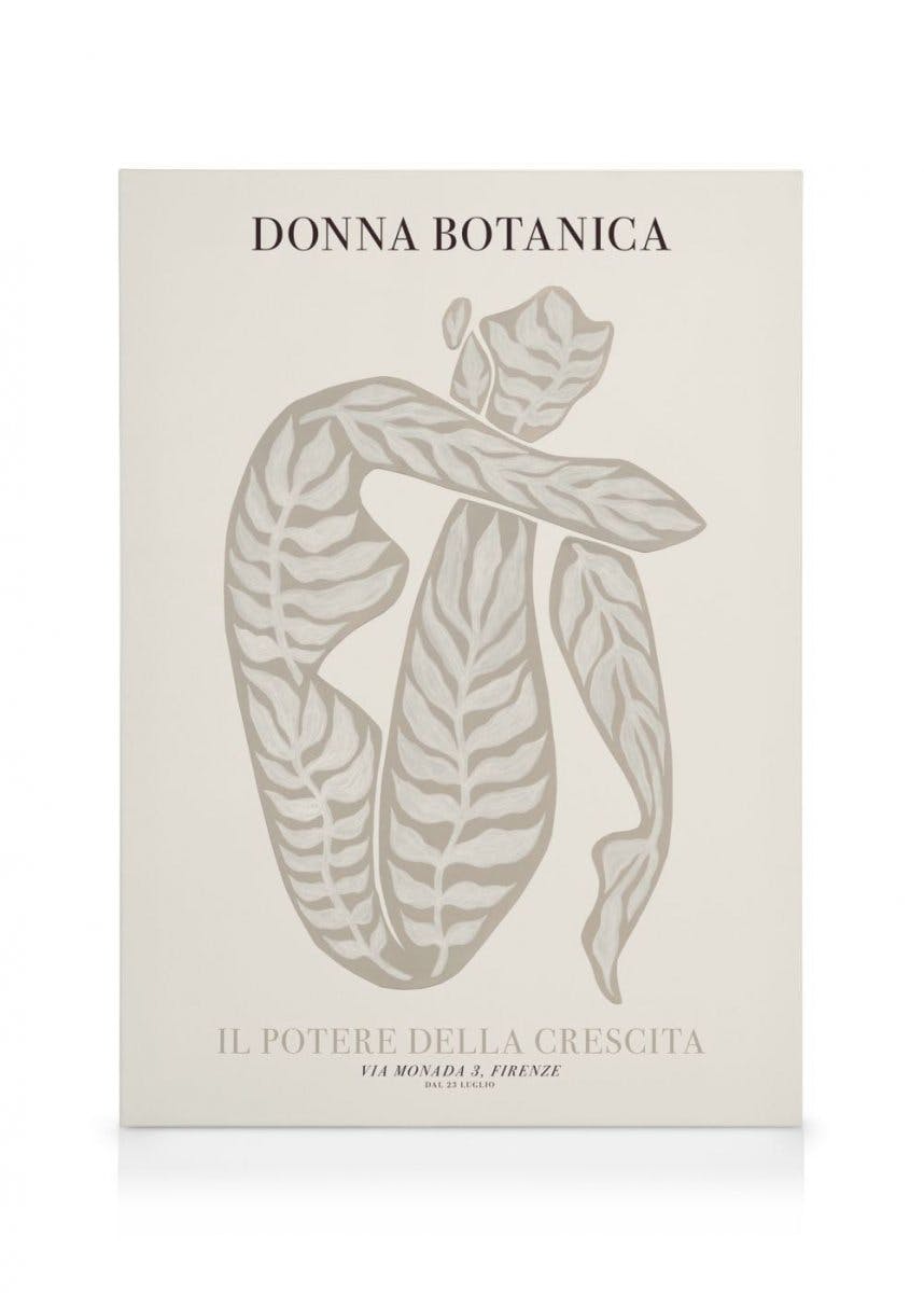 Canvas Prints Donna Botanica Canvas (50x70 cm - Oak Frame)