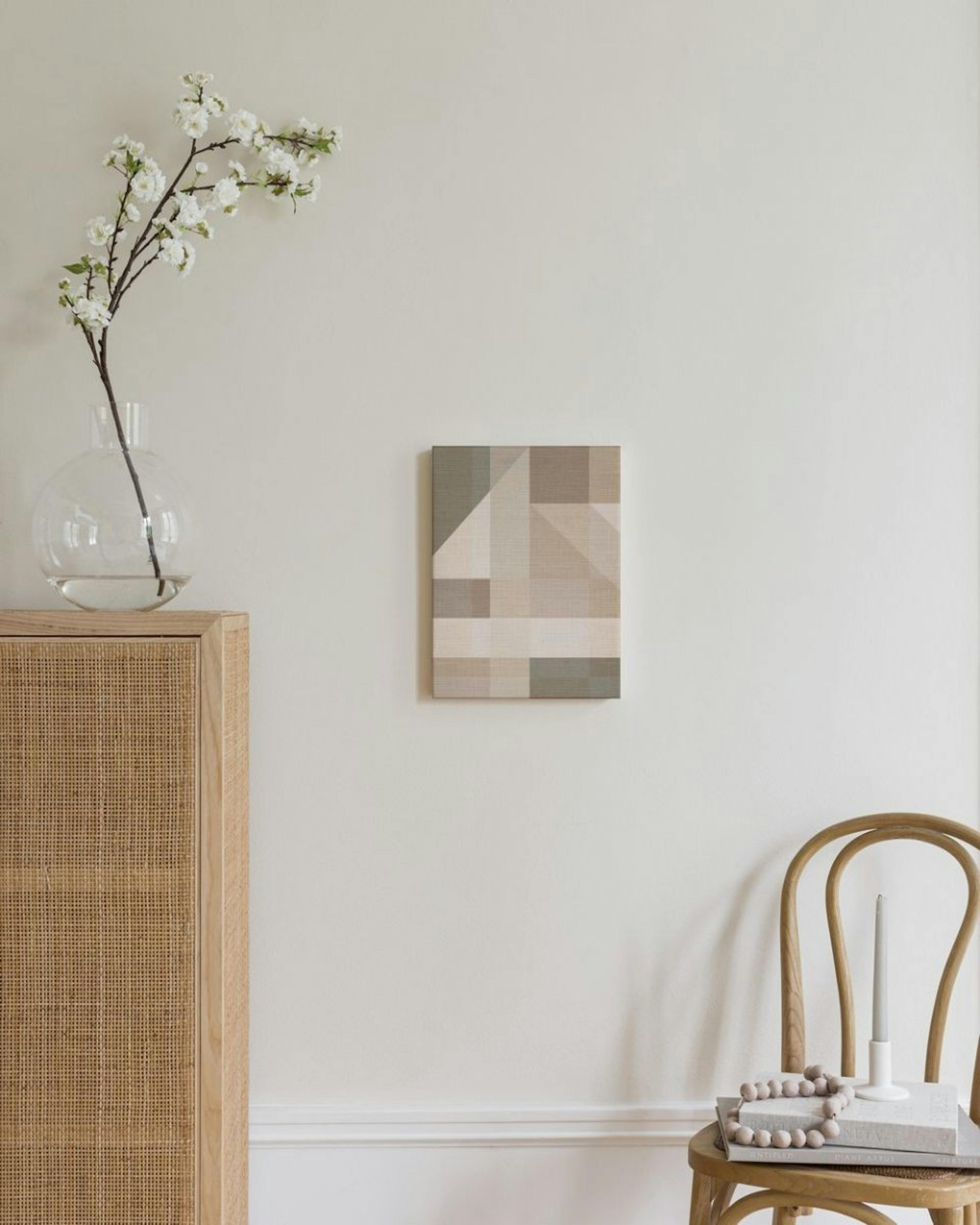 Linen Block Shapes No2 Canvas