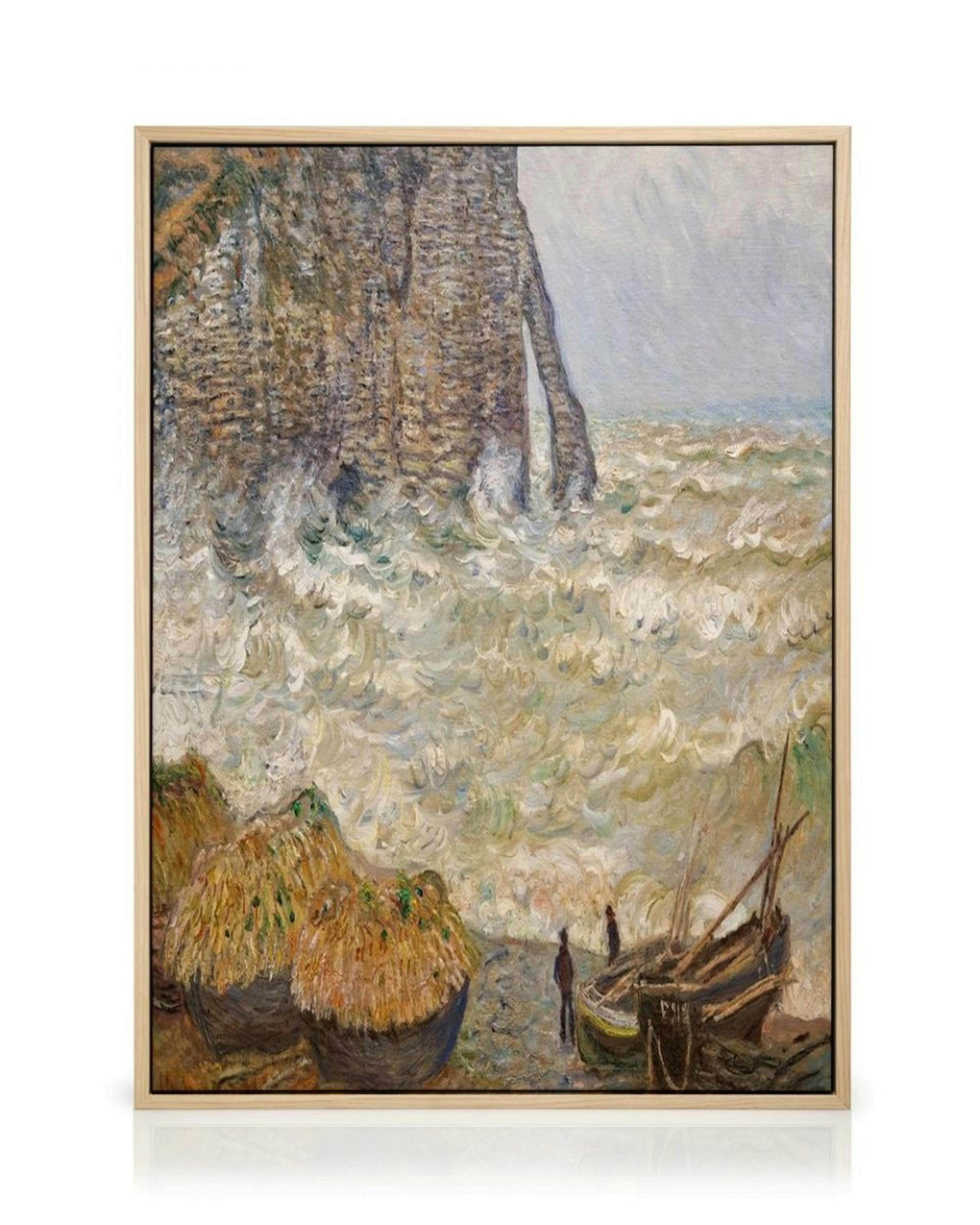 Monet - Stormy Sea in Étretat Canvas