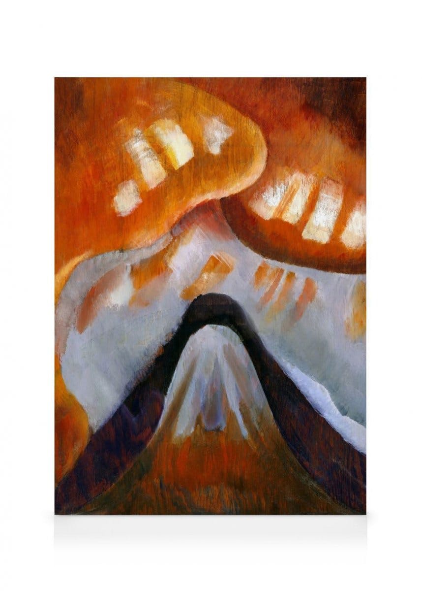 Obrazy na płótnie Arthur Dove - Mountain and Sky Obraz na płótnie (30x40 cm - Ramka dębowa)