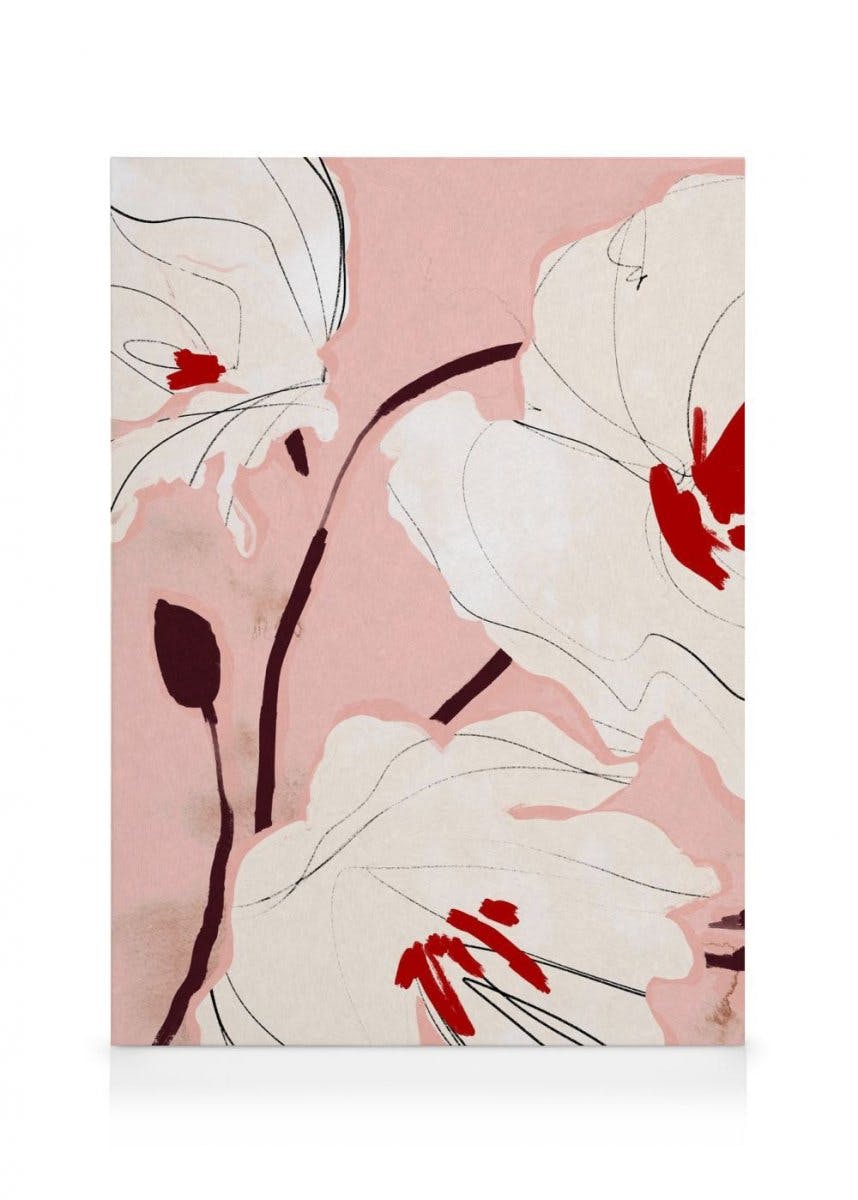 Canvas Schilderijen Bold Blossom Canvas (30x40 cm)