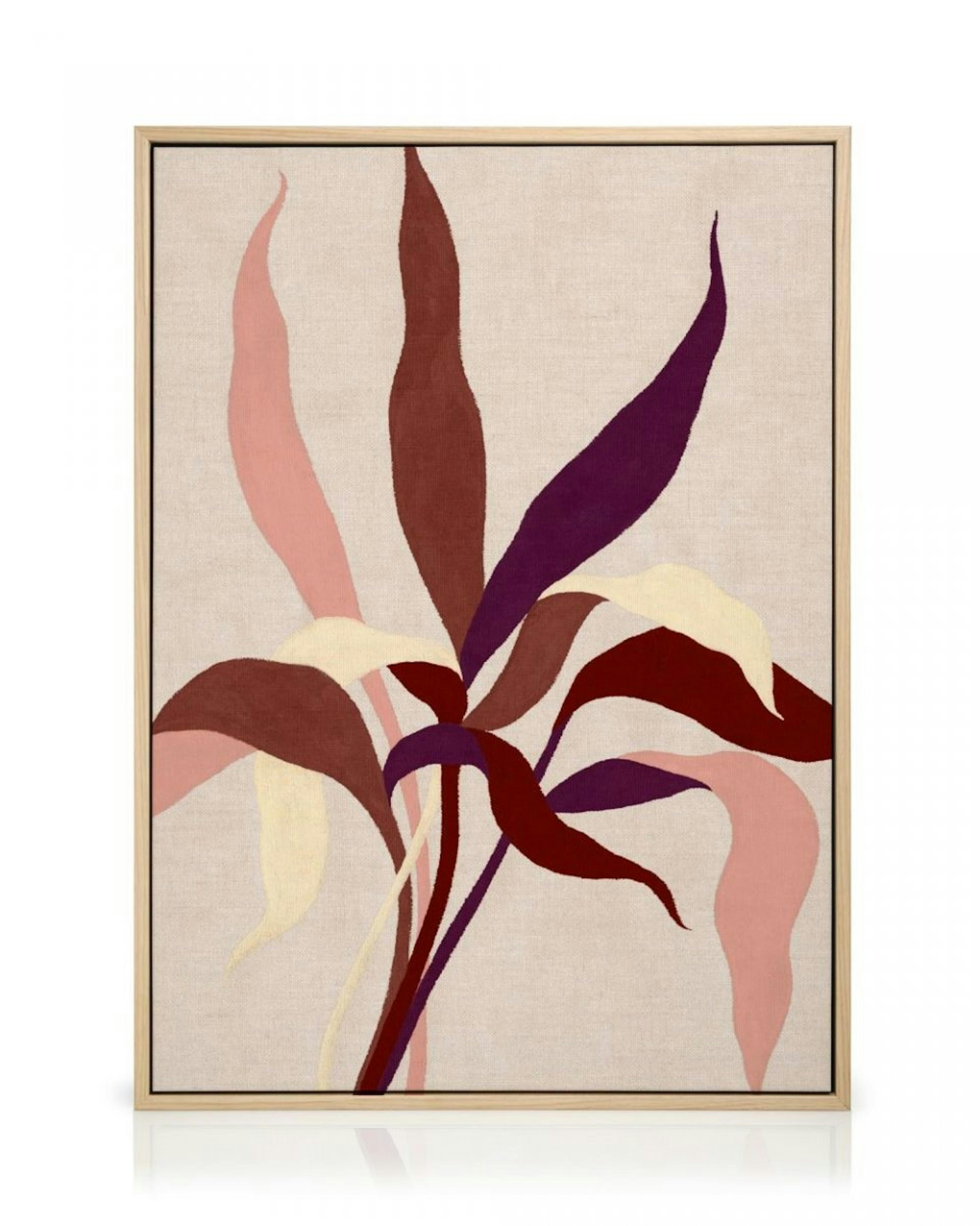 Linen Leaves Canvas