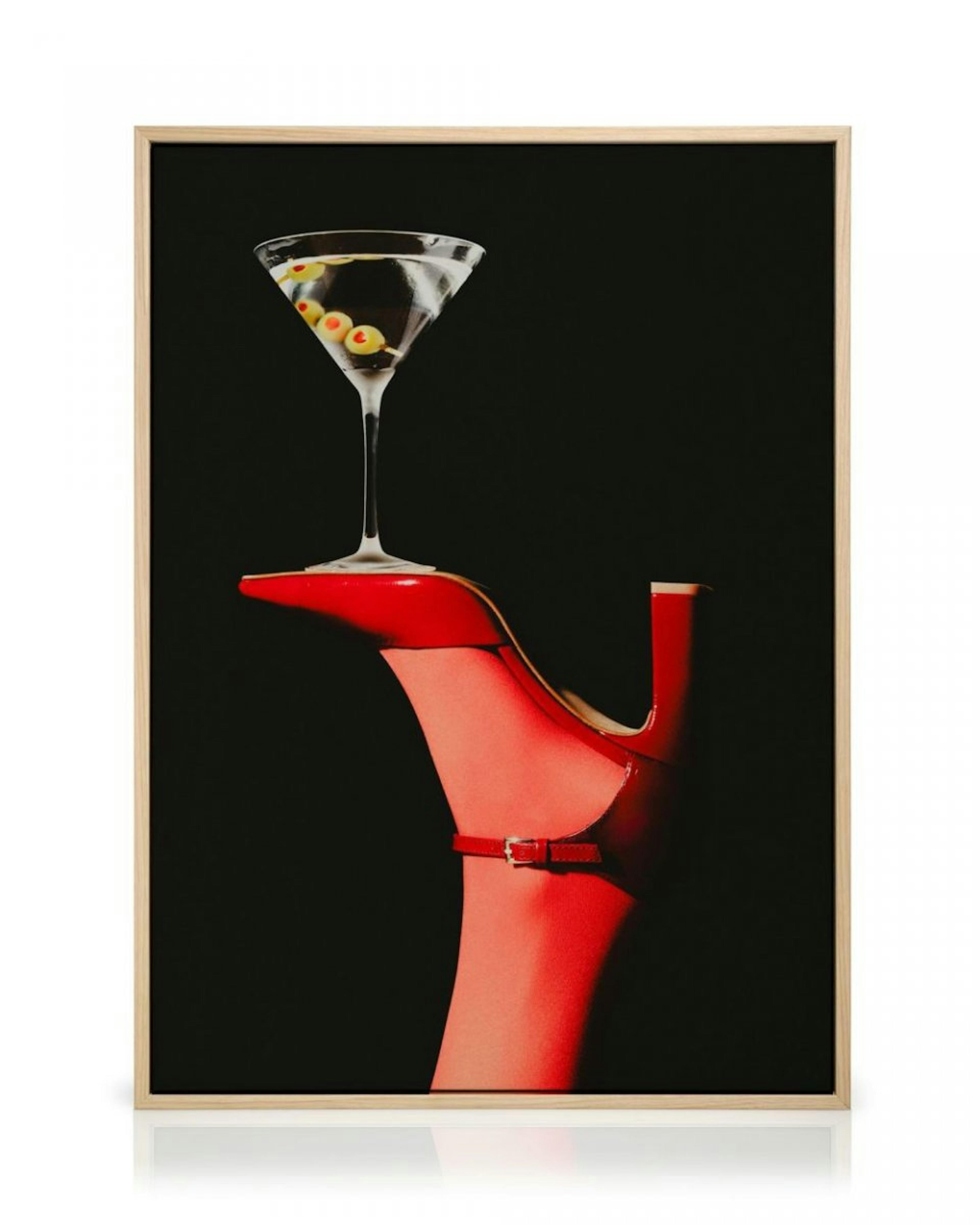 Heels and Martini Leinwandbild