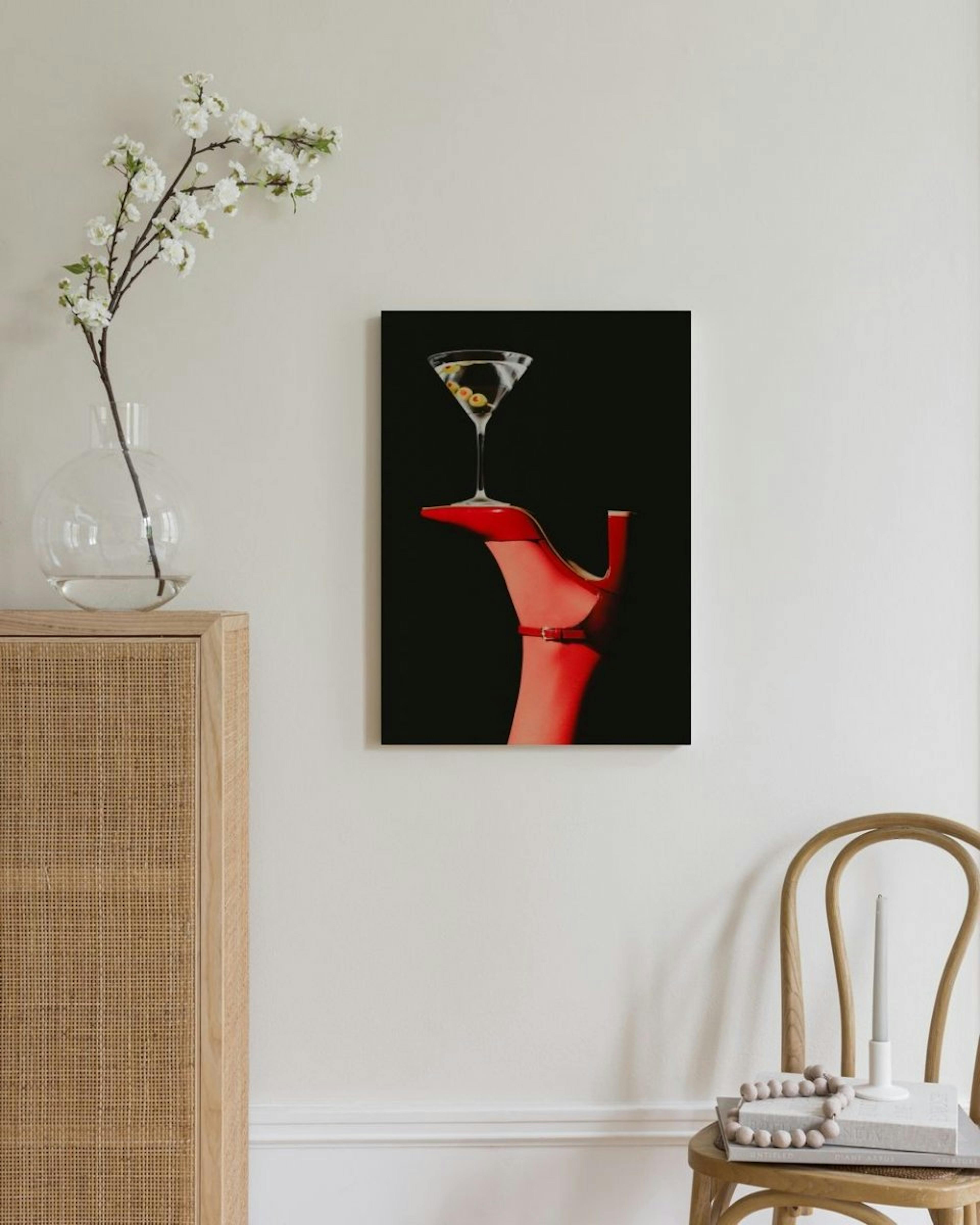 Heels and Martini Canvas