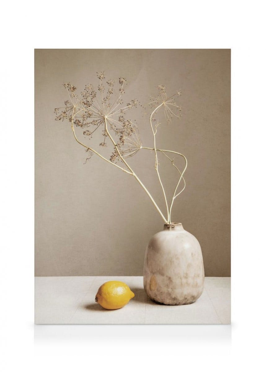 Canvas Schilderijen Lemon and Branches Canvas (50x70 cm)