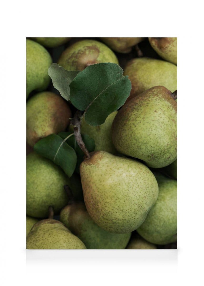 Canvas Prints Closeup Pears Canvas print (30x40 cm - Oak Frame)