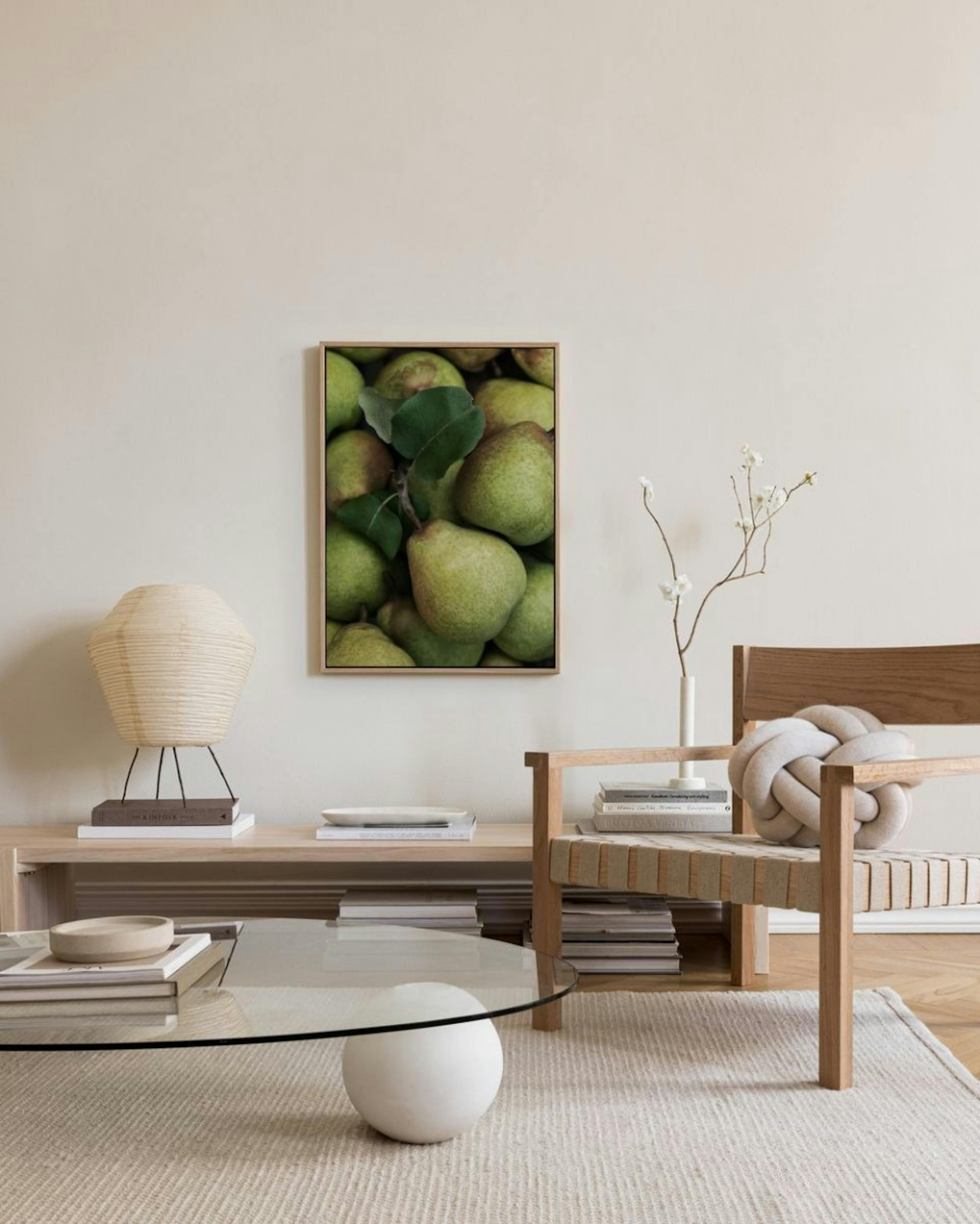 Closeup Pears Canvas print