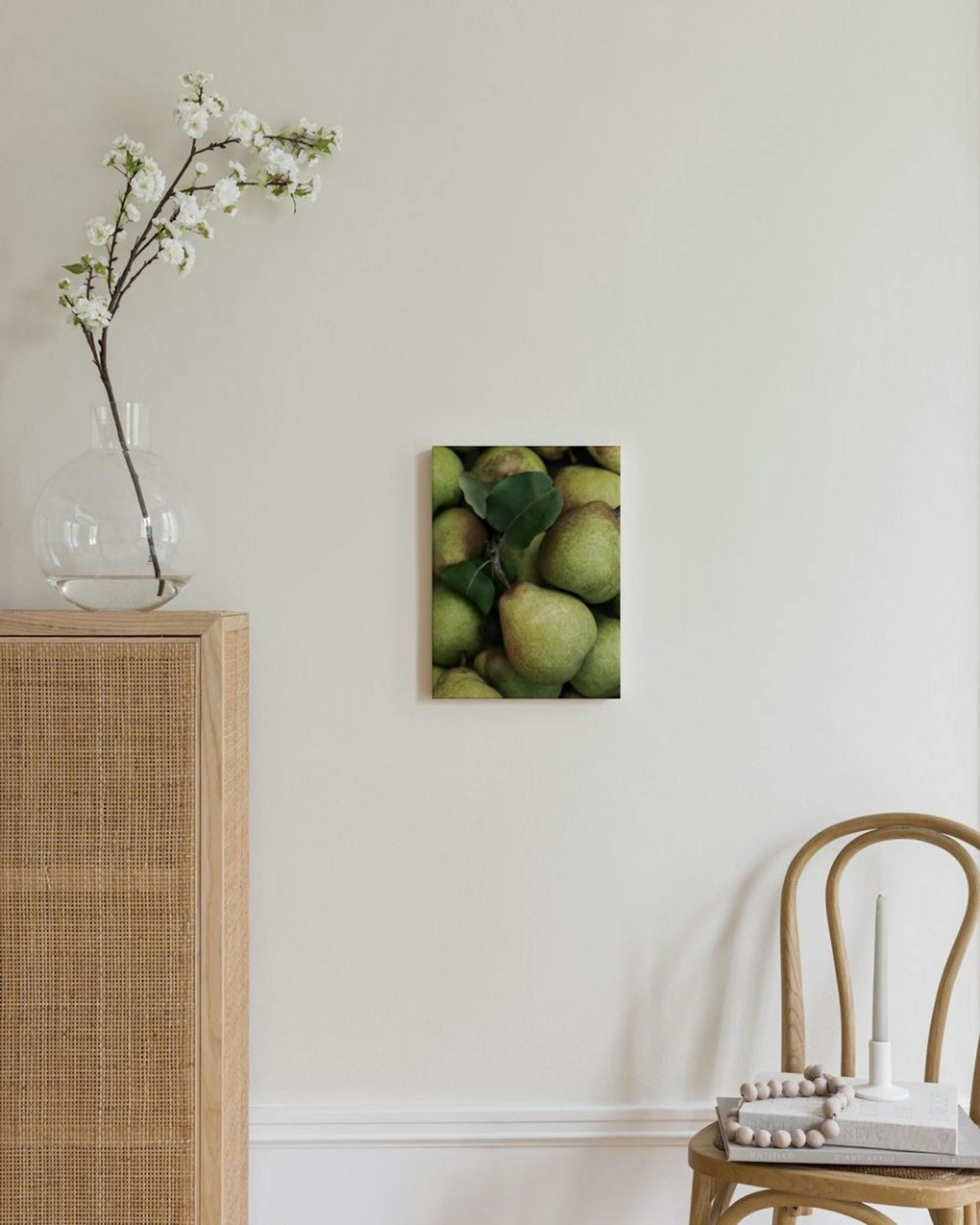 Closeup Pears Canvas