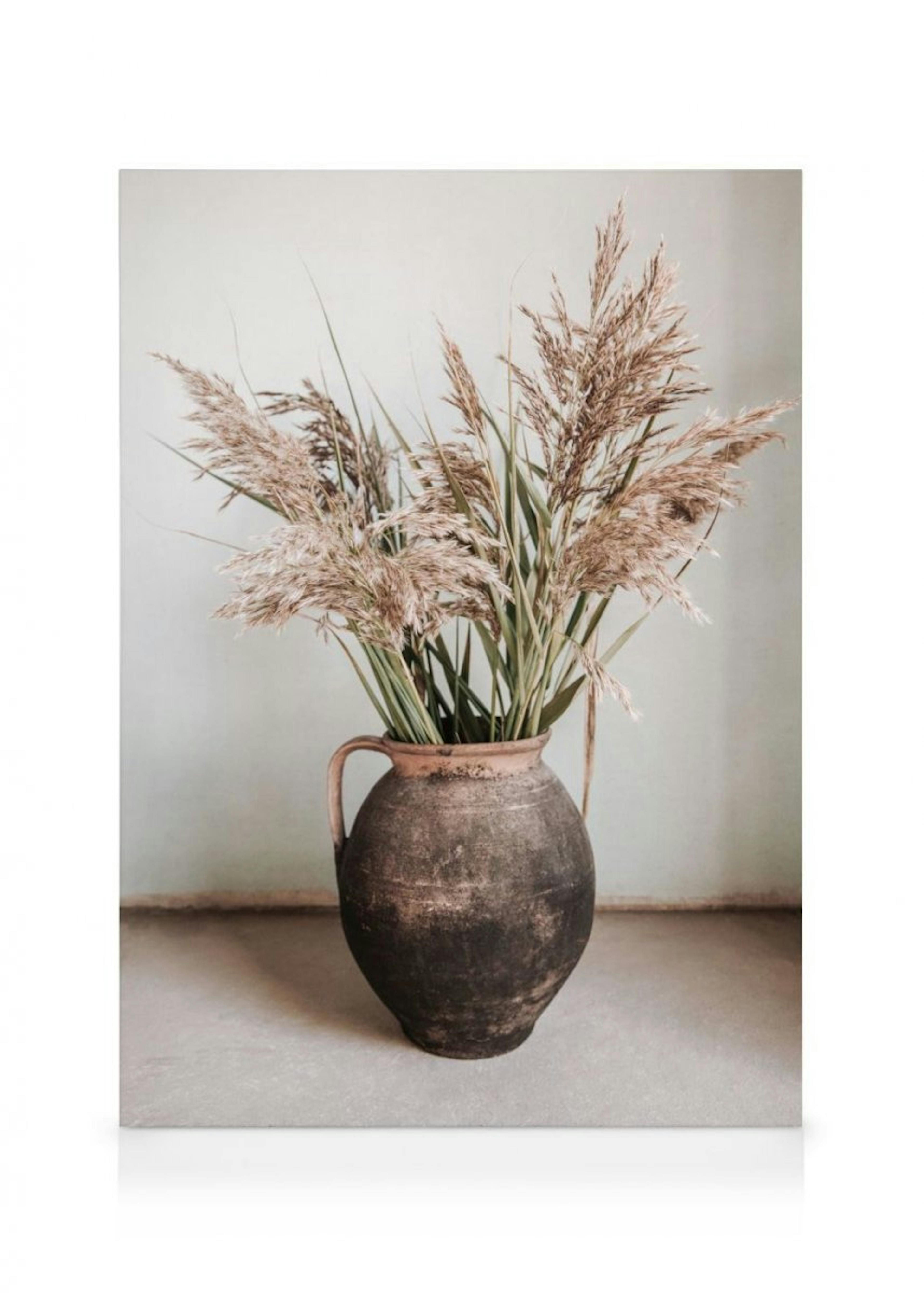 Rustic Reed Vase Canvas print