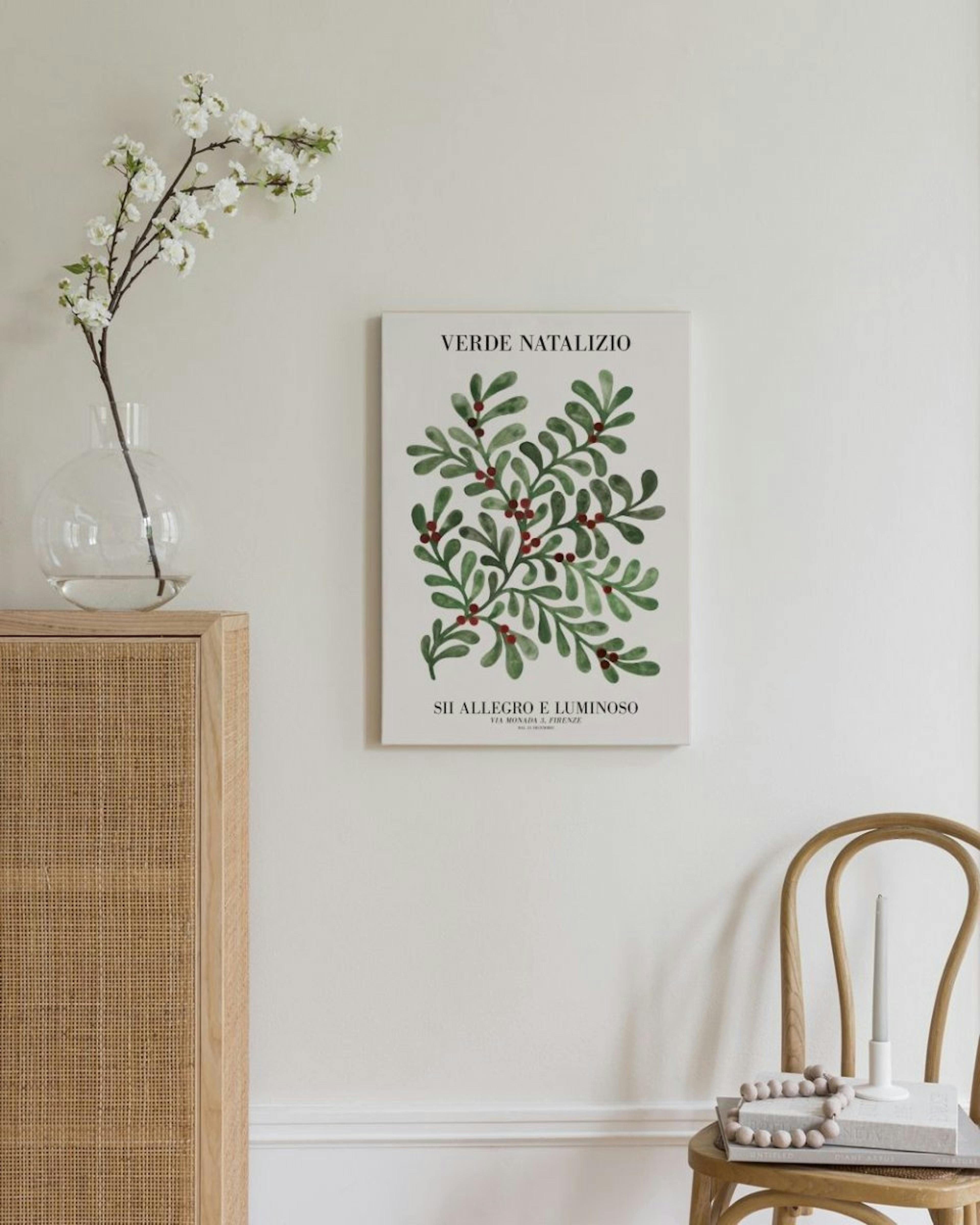 Christmas Greenery Stampa su Tela