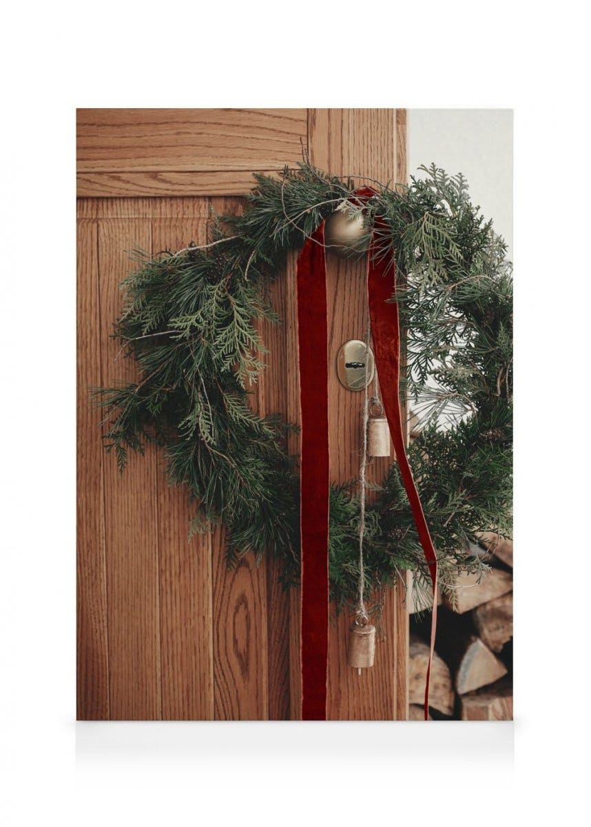 Canvas Prints Rustic Wreath Canvas print (30x40 cm - Oak Frame)
