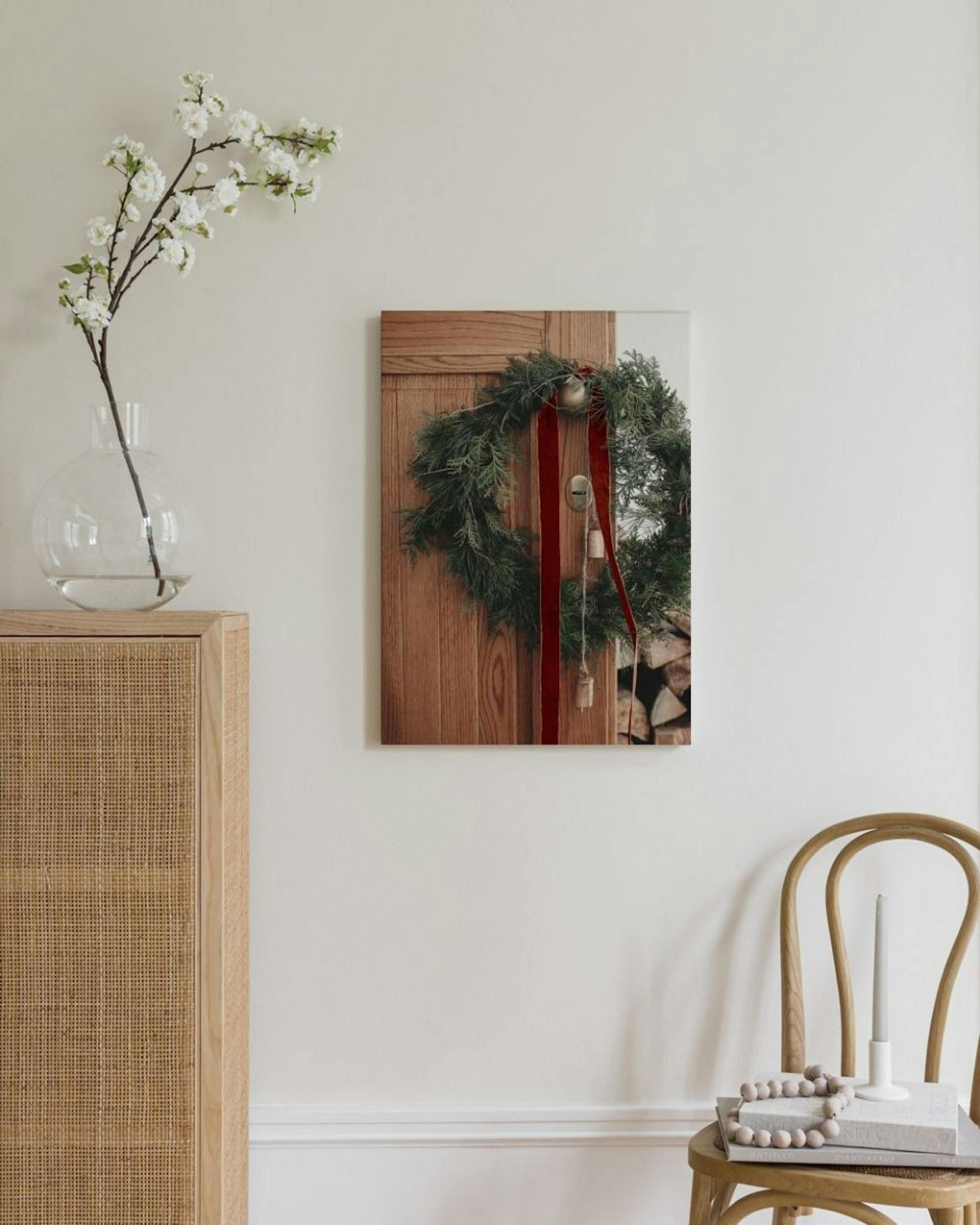 Rustic Wreath Lienzo