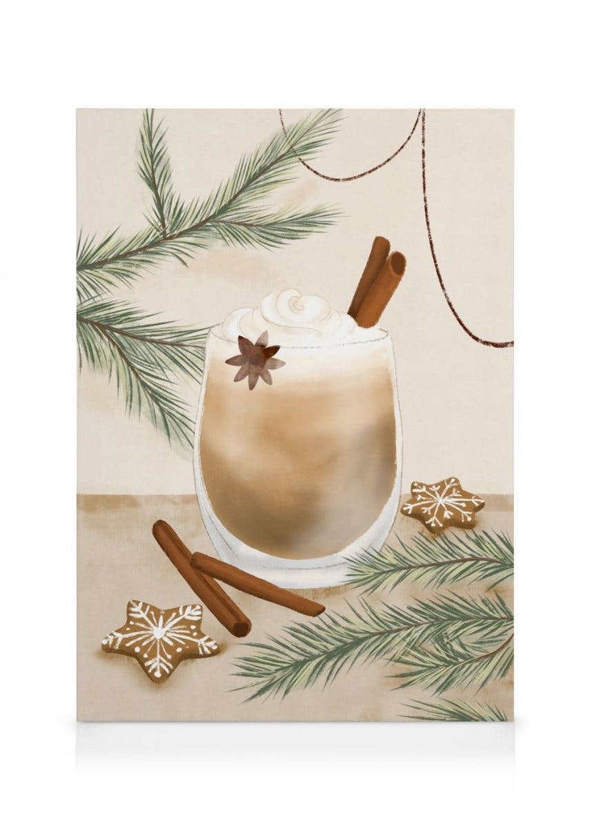 Canvas Prints Eggnog Canvas print (50x70 cm - Black Frame)