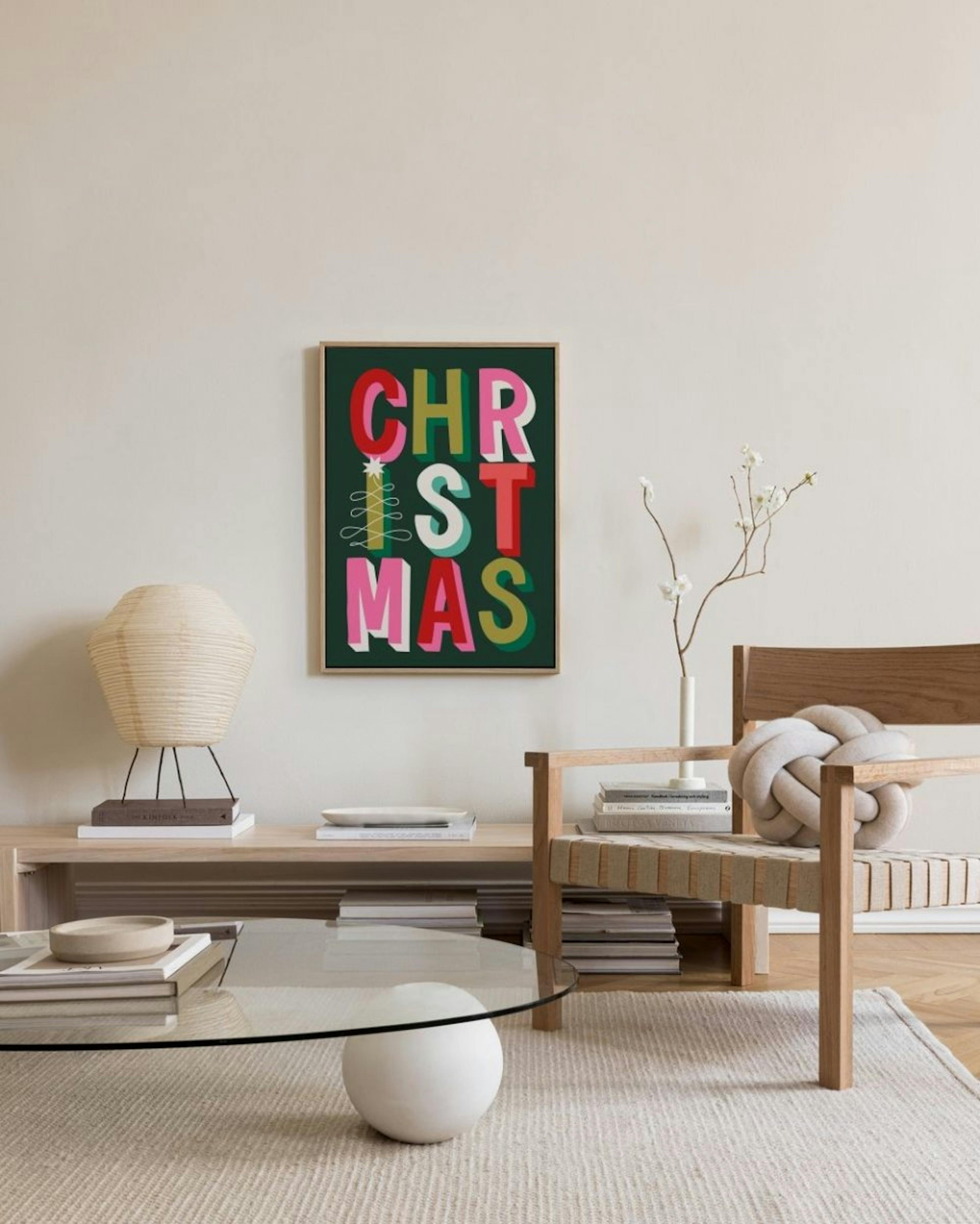 Bold Christmas Canvas print