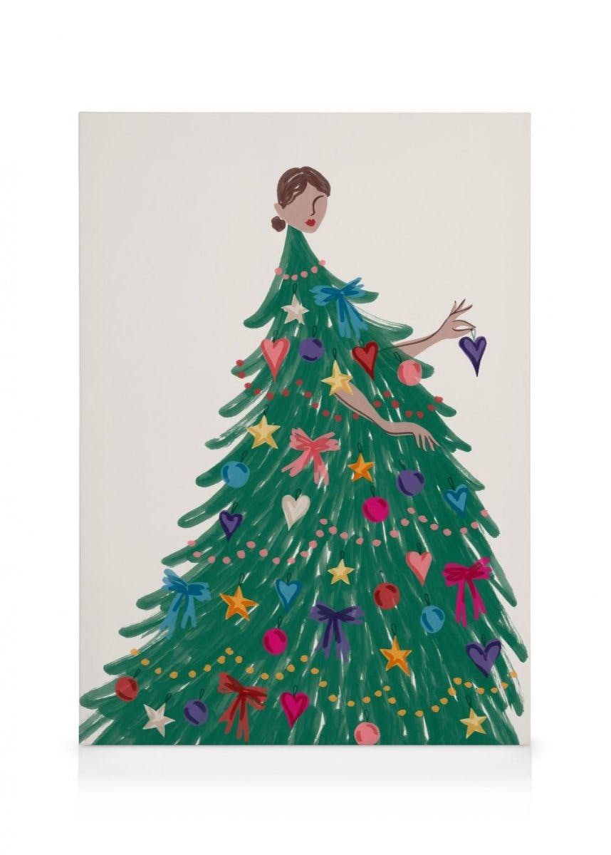 Canvas Schilderijen Dress for the Holidays Canvas (50x70 cm)