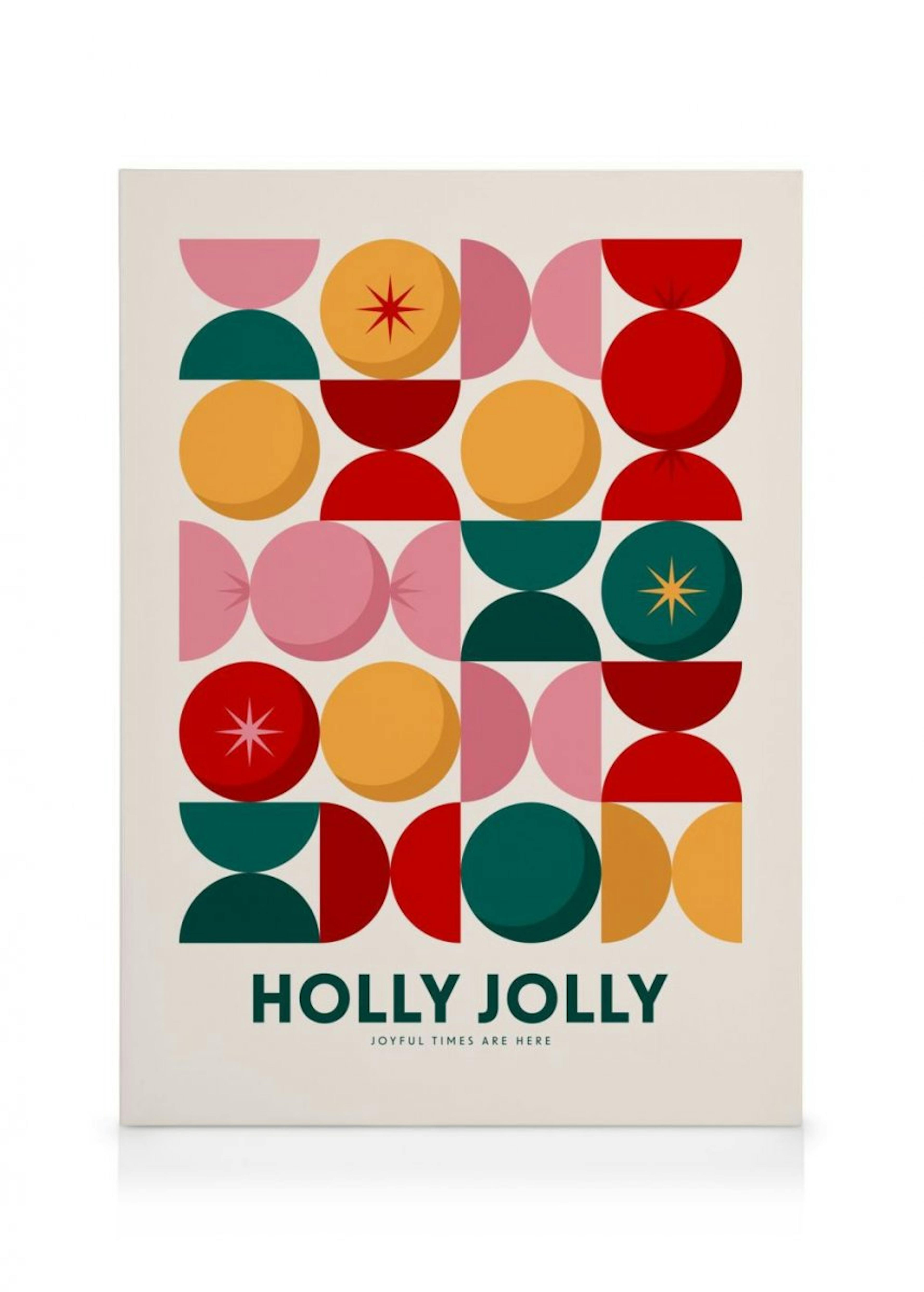 Holly Jolly Graphic Leinwandbild 0