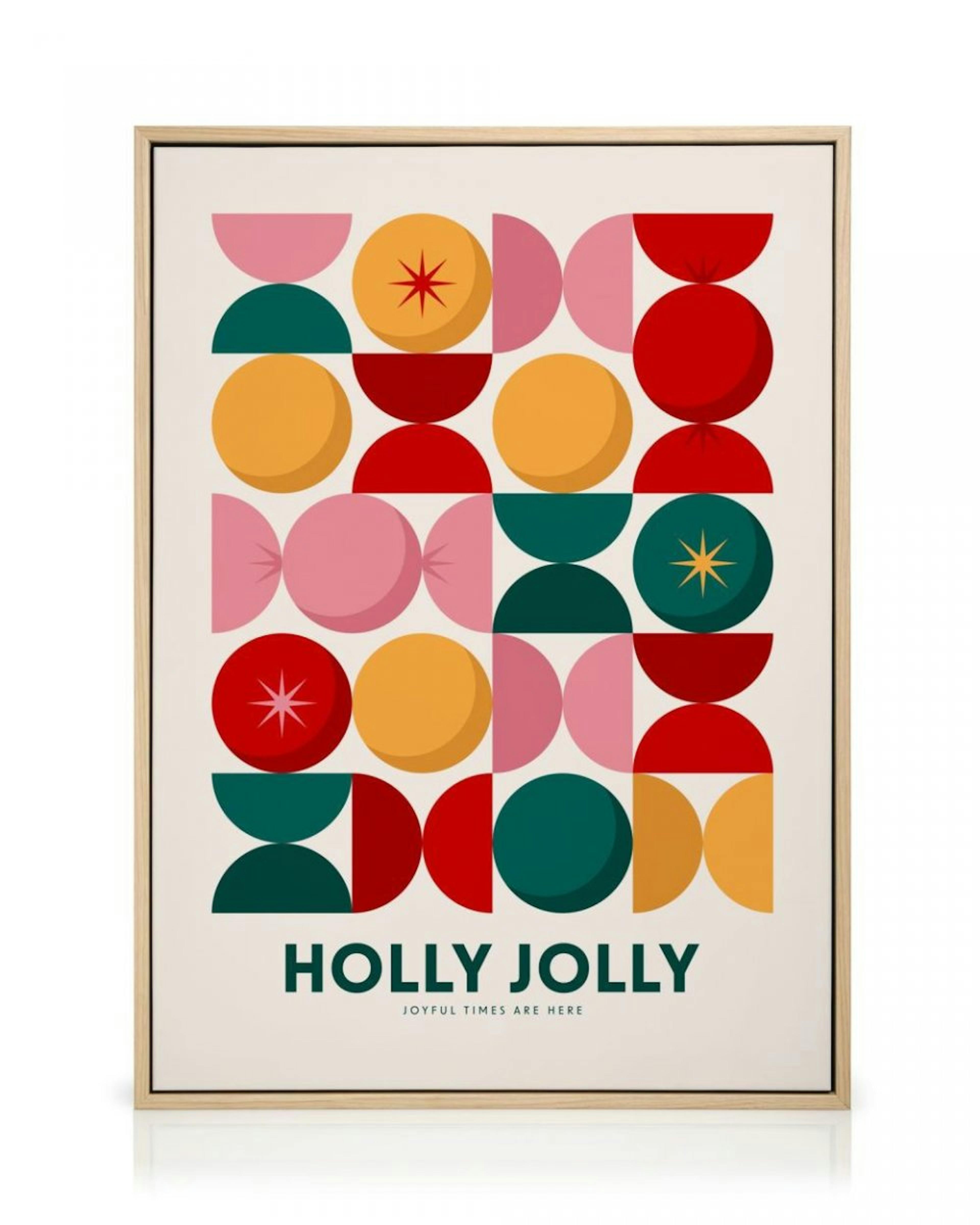 Holly Jolly Graphic Leinwandbild