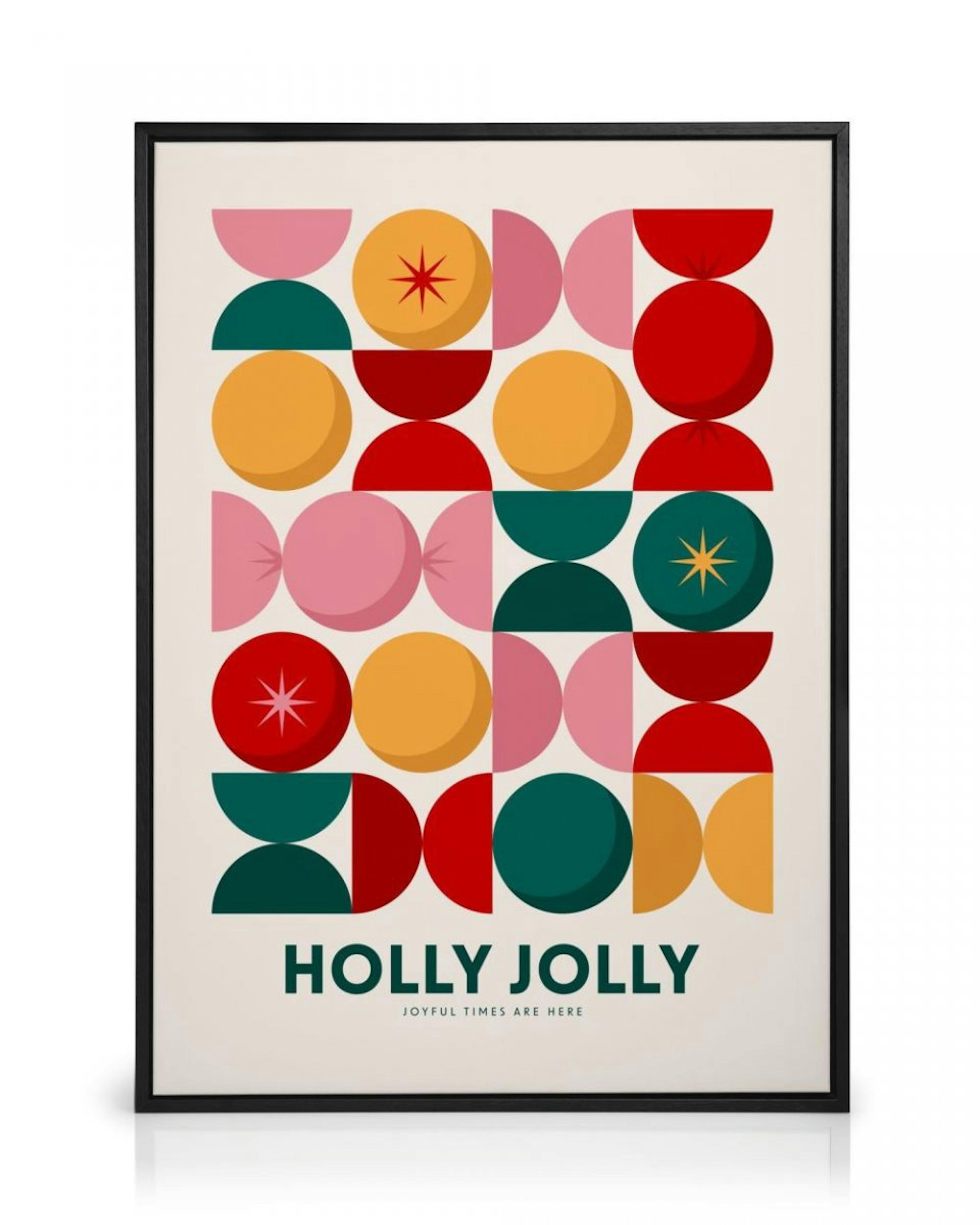 Holly Jolly Graphic Canvas print