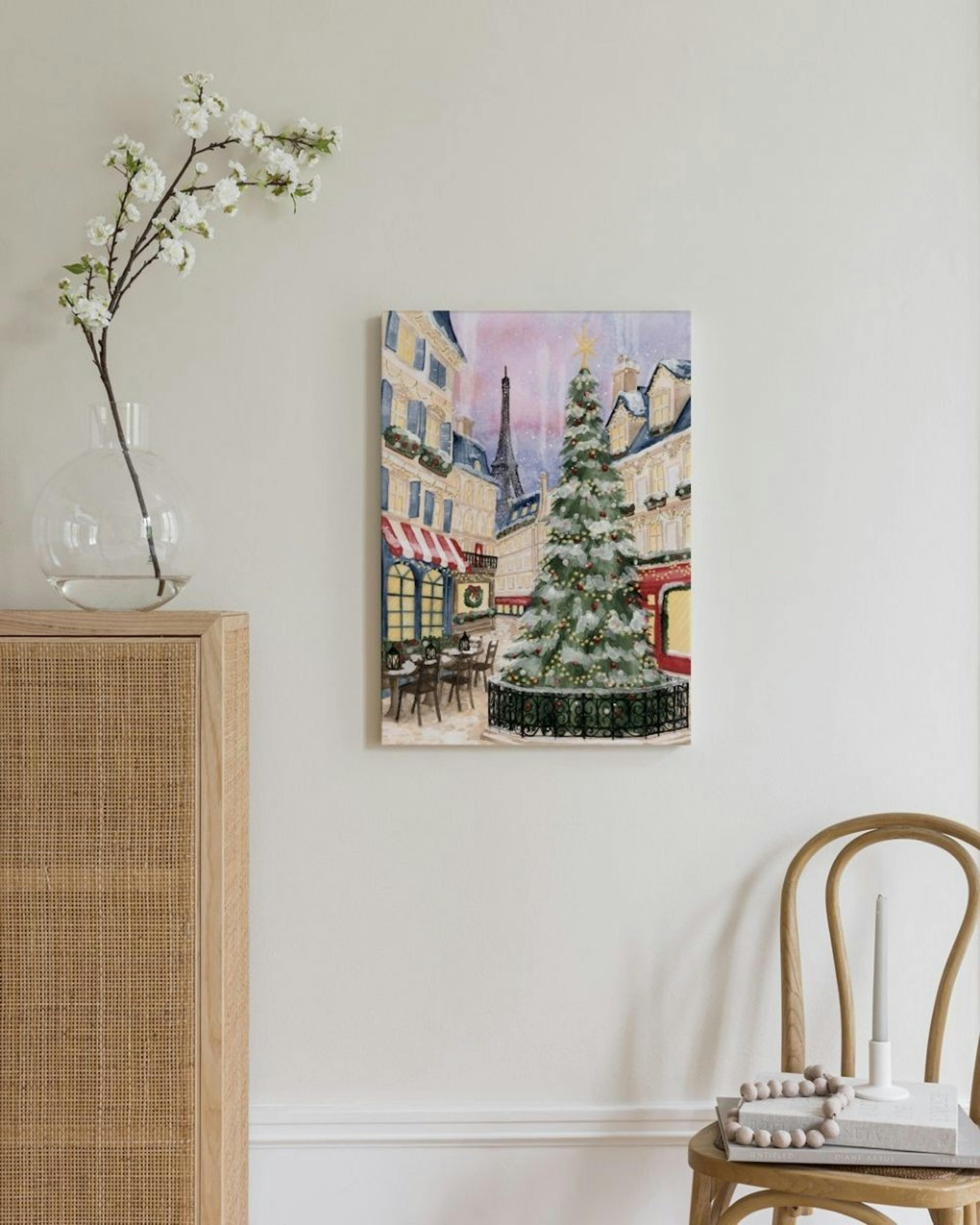 Christmas in Town Canvas print