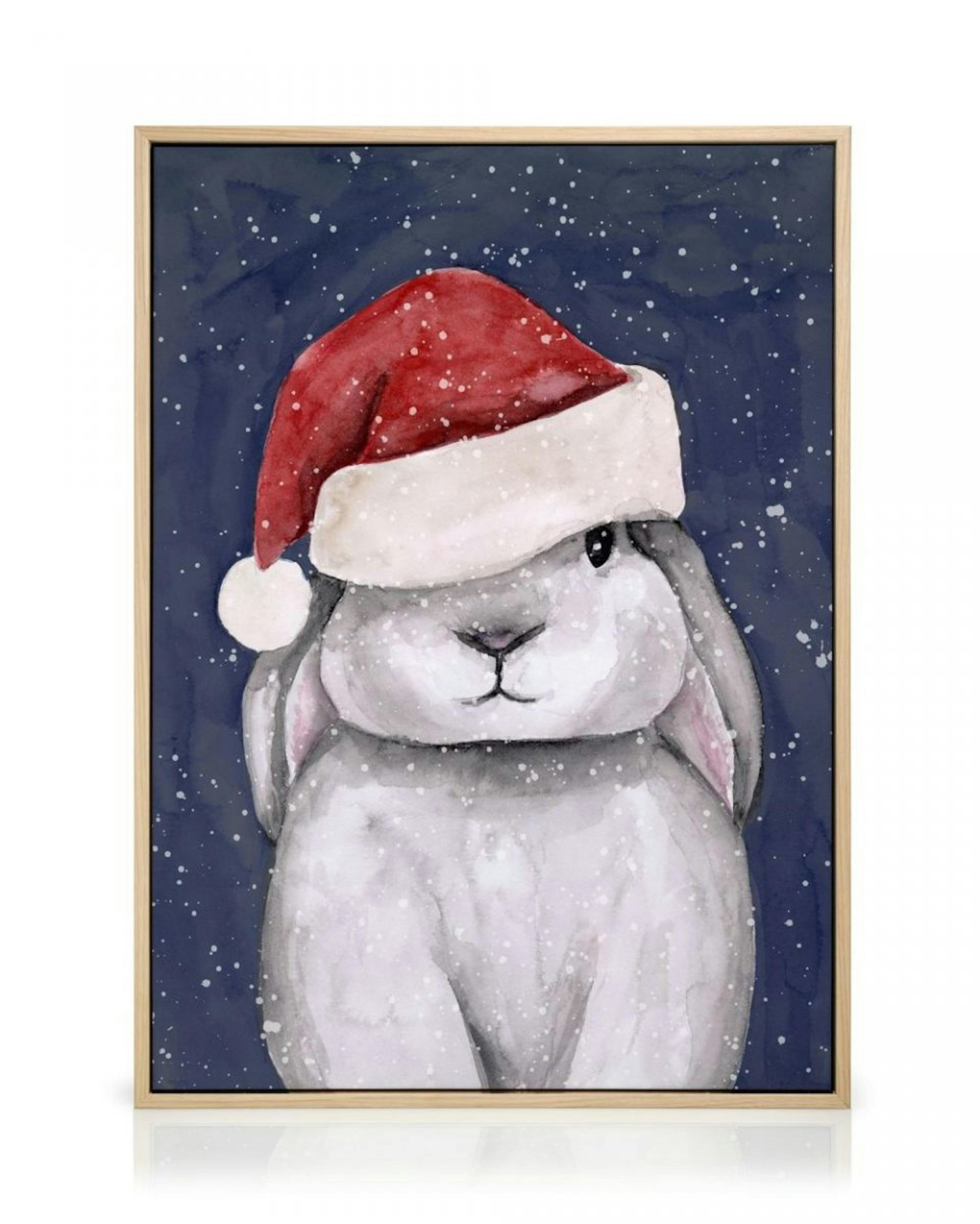 Christmas Bunny Stampa su Tela