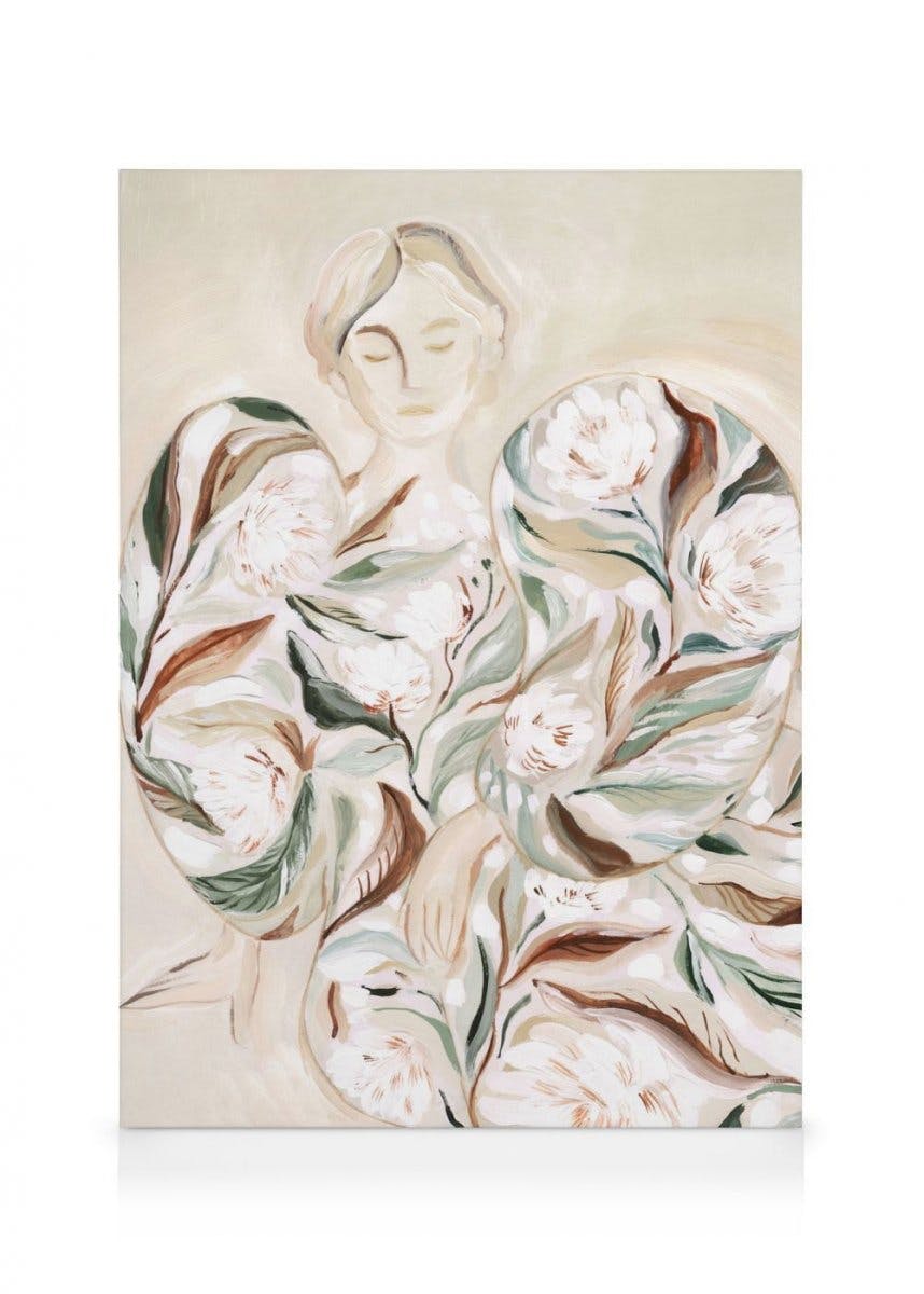 Obrazy na płótnie Flower Dress Obraz na płótnie (70x100 cm - Czarna ramka)
