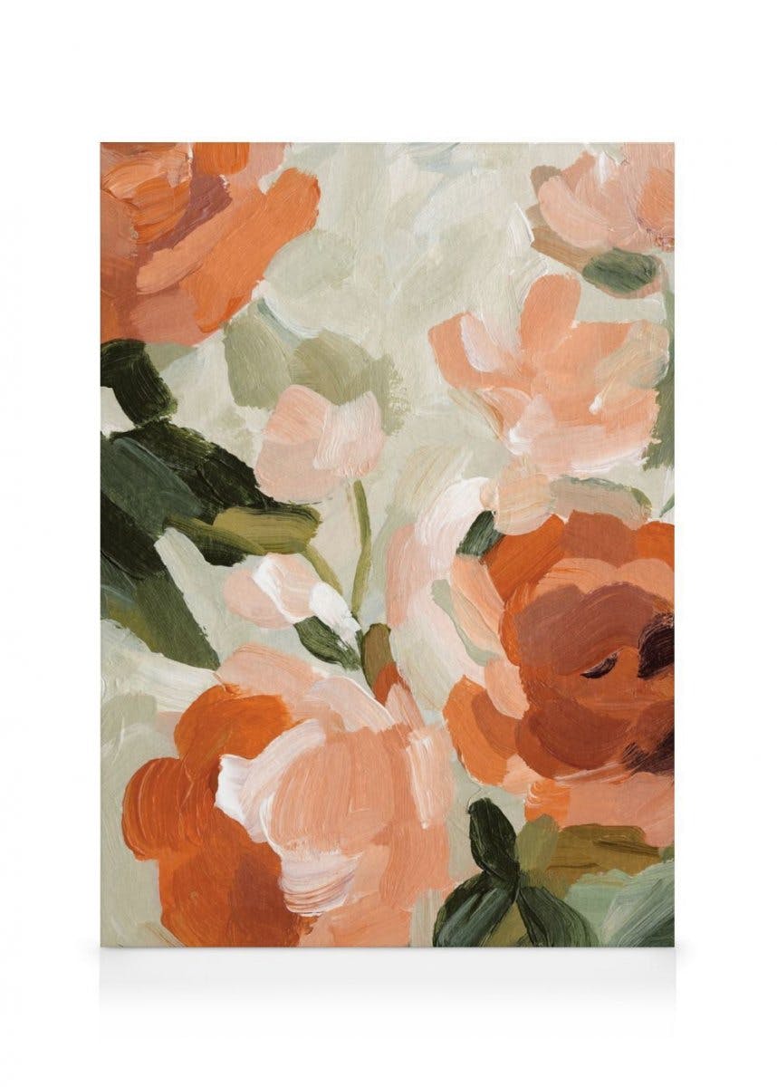 Obrazy na płótnie Soft Rustic Florals No2 Obraz na płótnie (30x40 cm - Ramka dębowa)