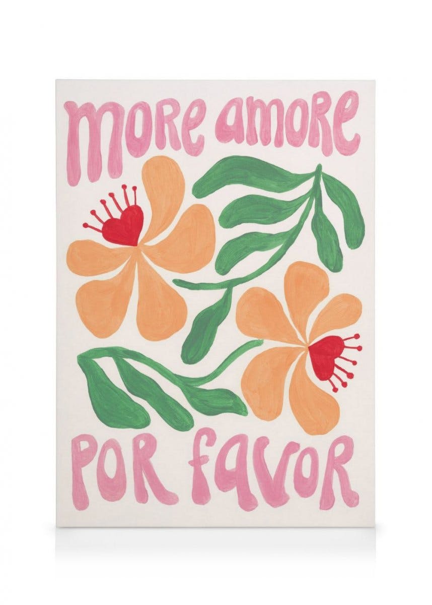 Canvas Prints More Amore Por Favor Canvas print (100x140 cm)