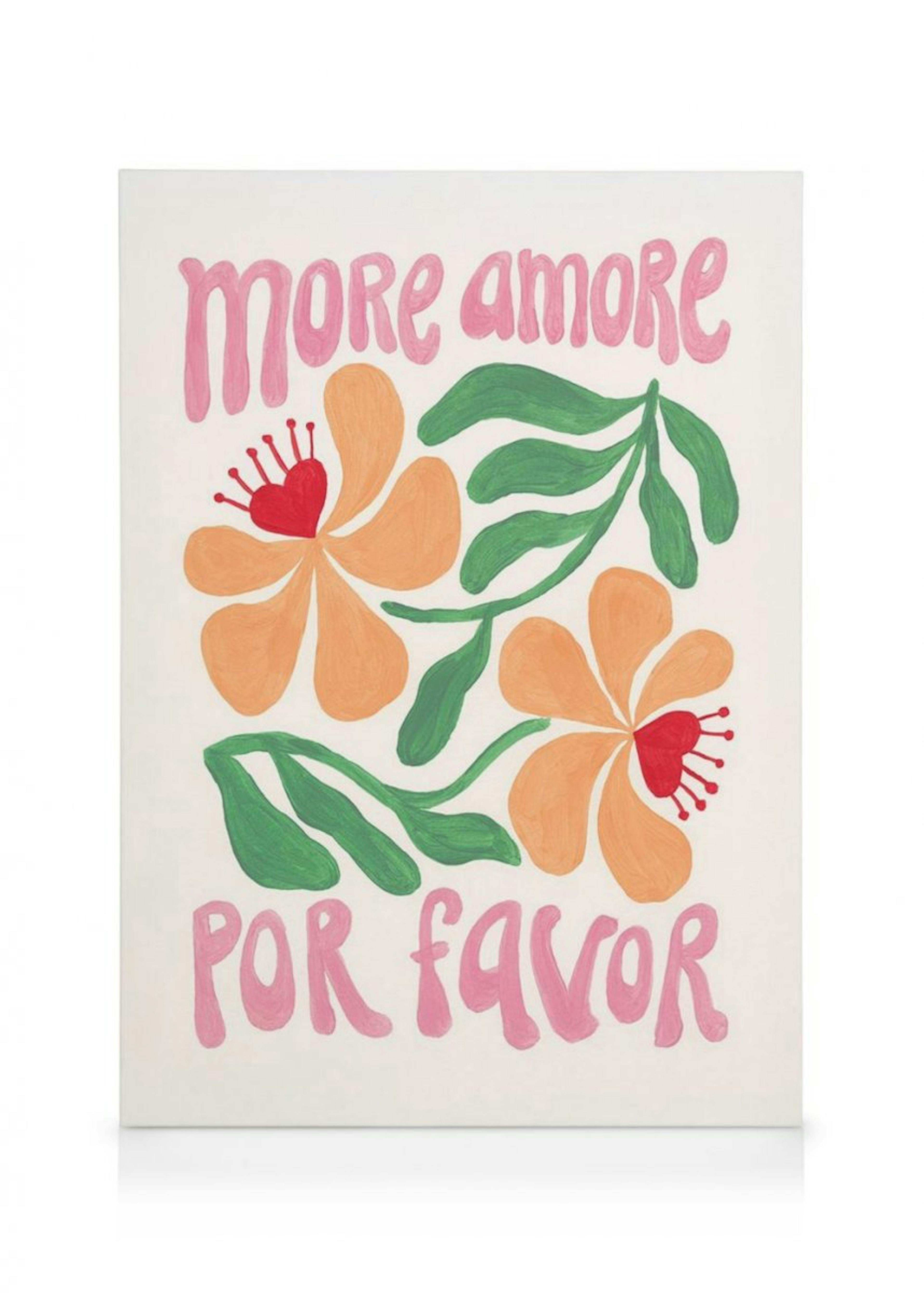 More Amore Por Favor Canvas print