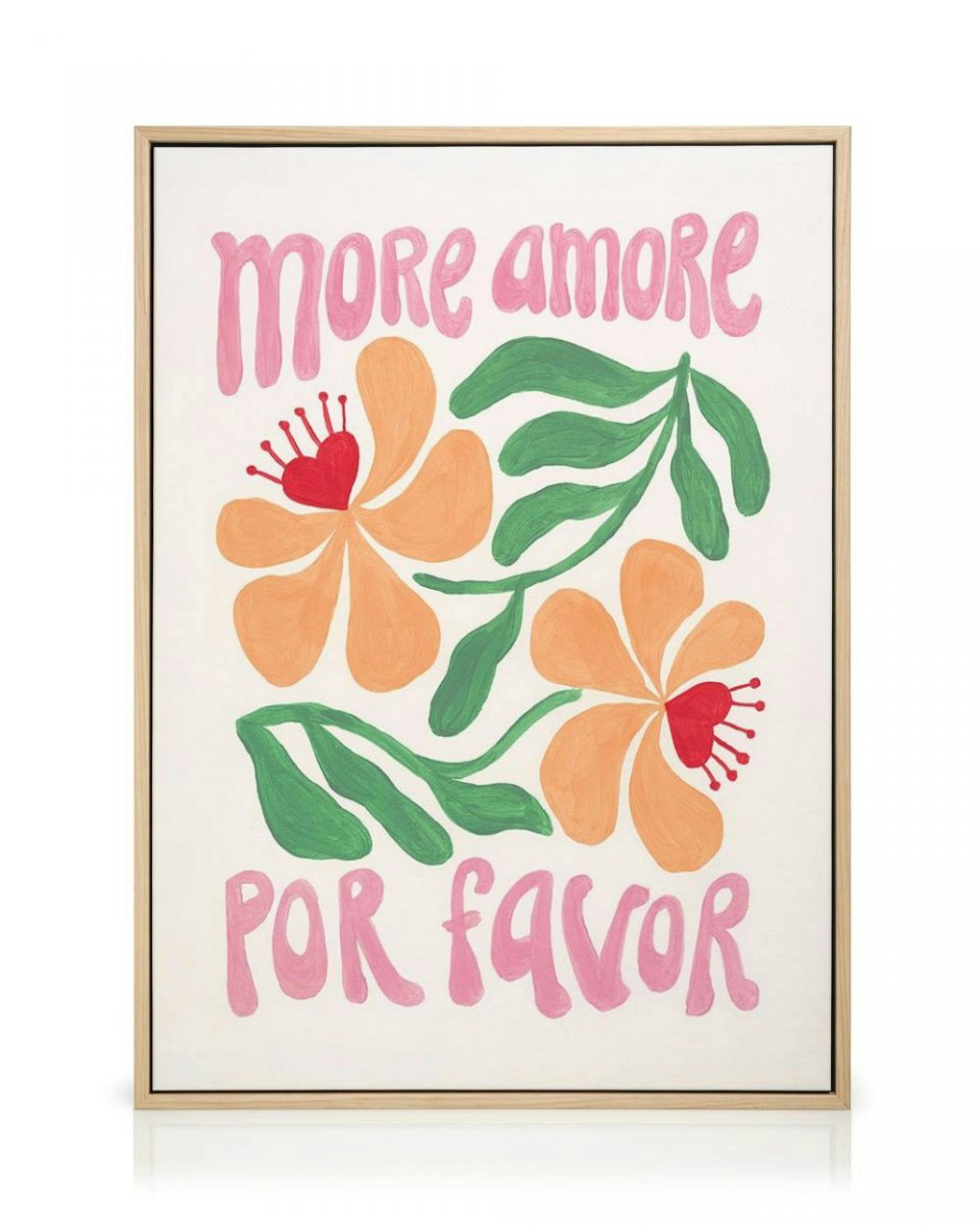 More Amore Por Favor Canvas print