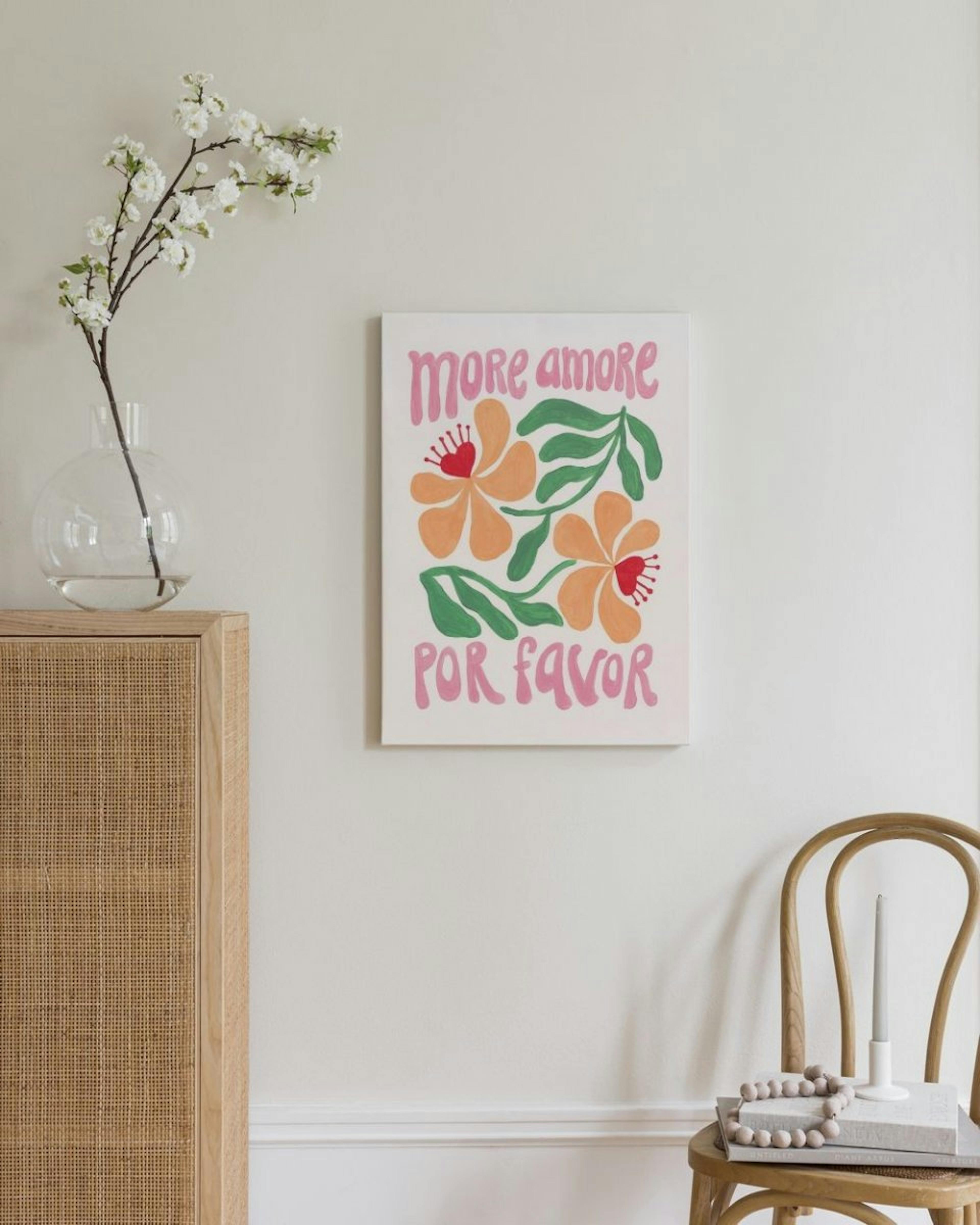 More Amore Por Favor Canvas print