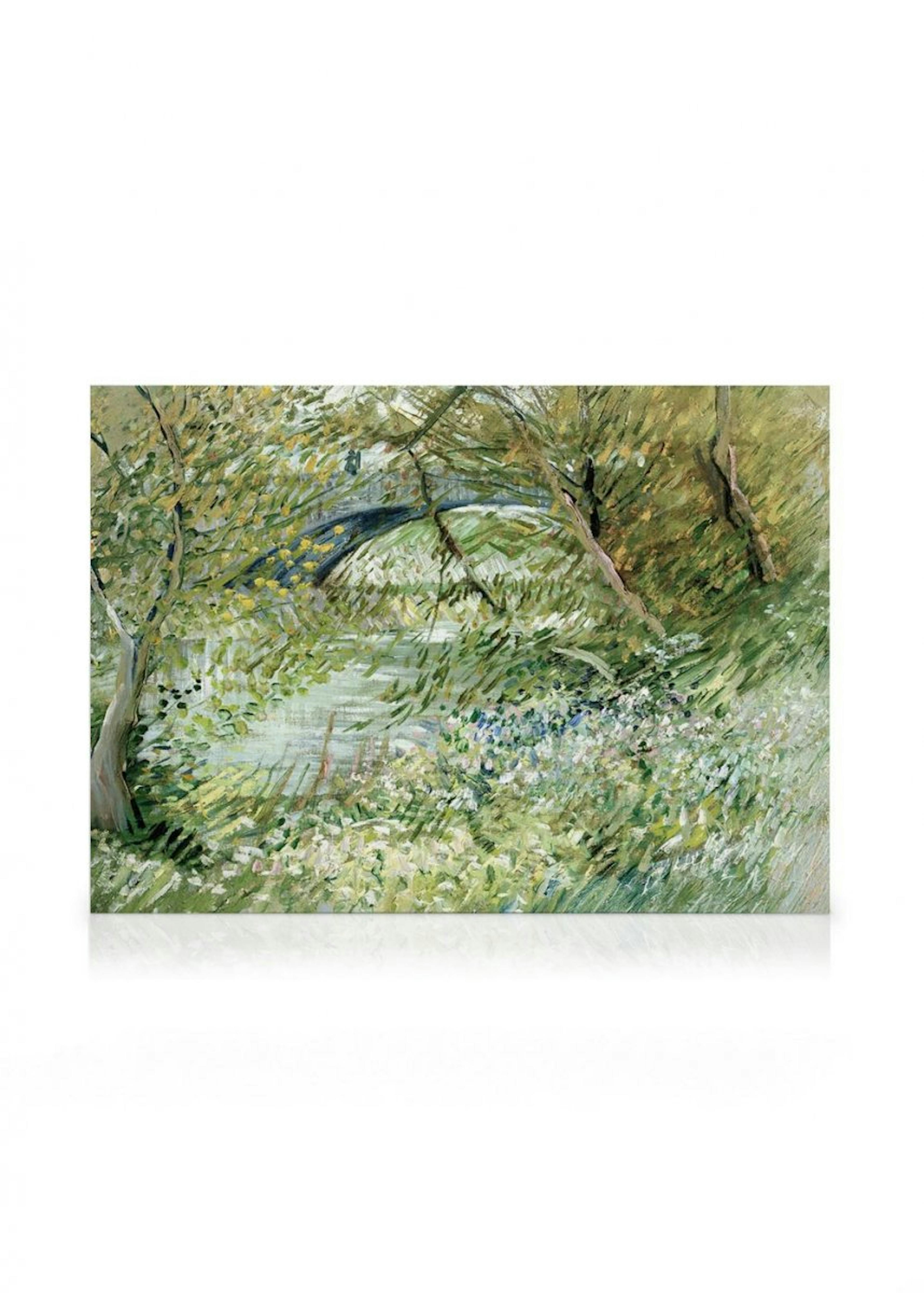 Van Gogh - River Bank in Springtime Landscape Canvas print 0