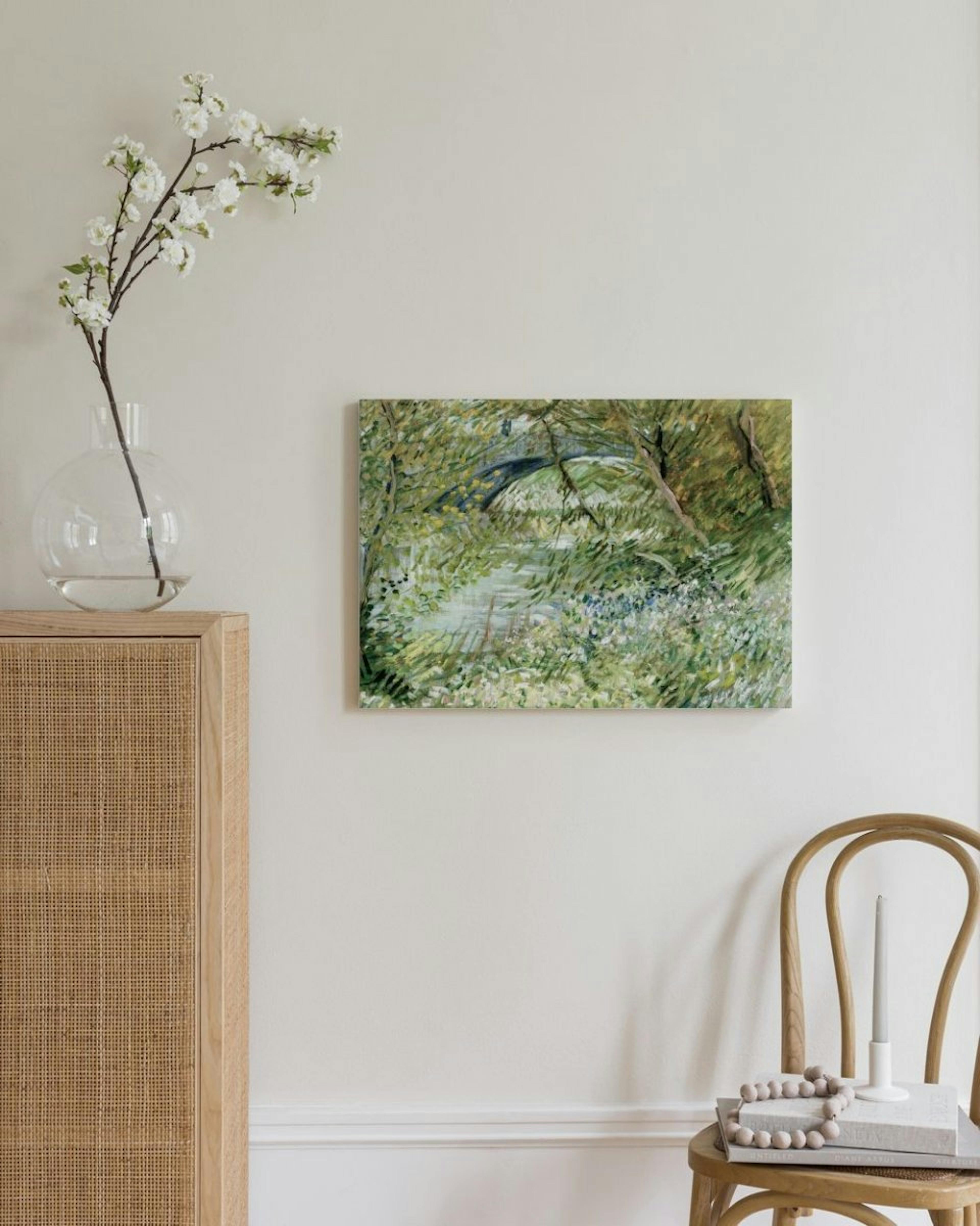 Van Gogh - River Bank in Springtime Landscape Canvas print