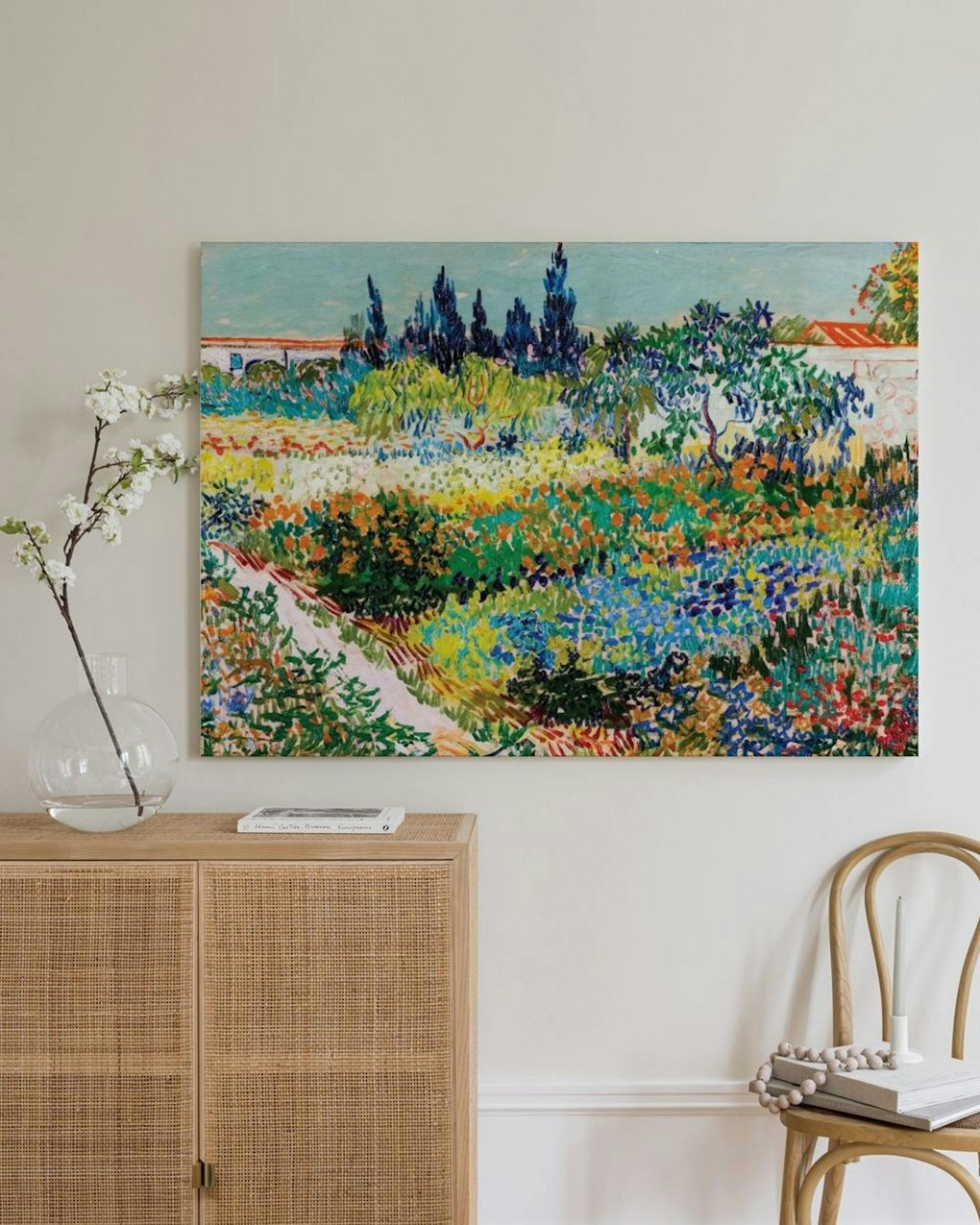 Van Gogh - Garden at Arles Landscape Leinwandbild