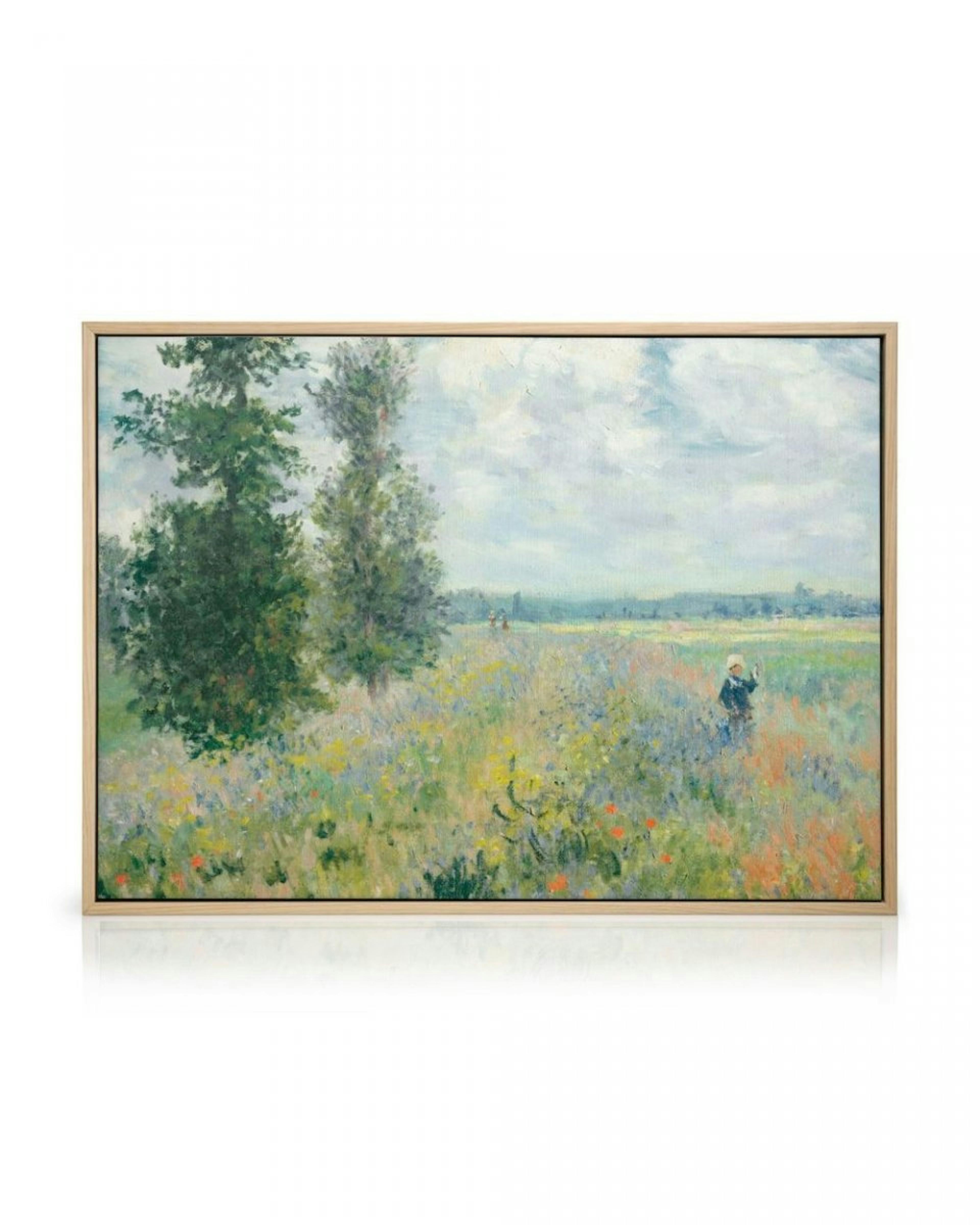 Monet - Poppy Fields Near Argenteuil Landscape Canvas