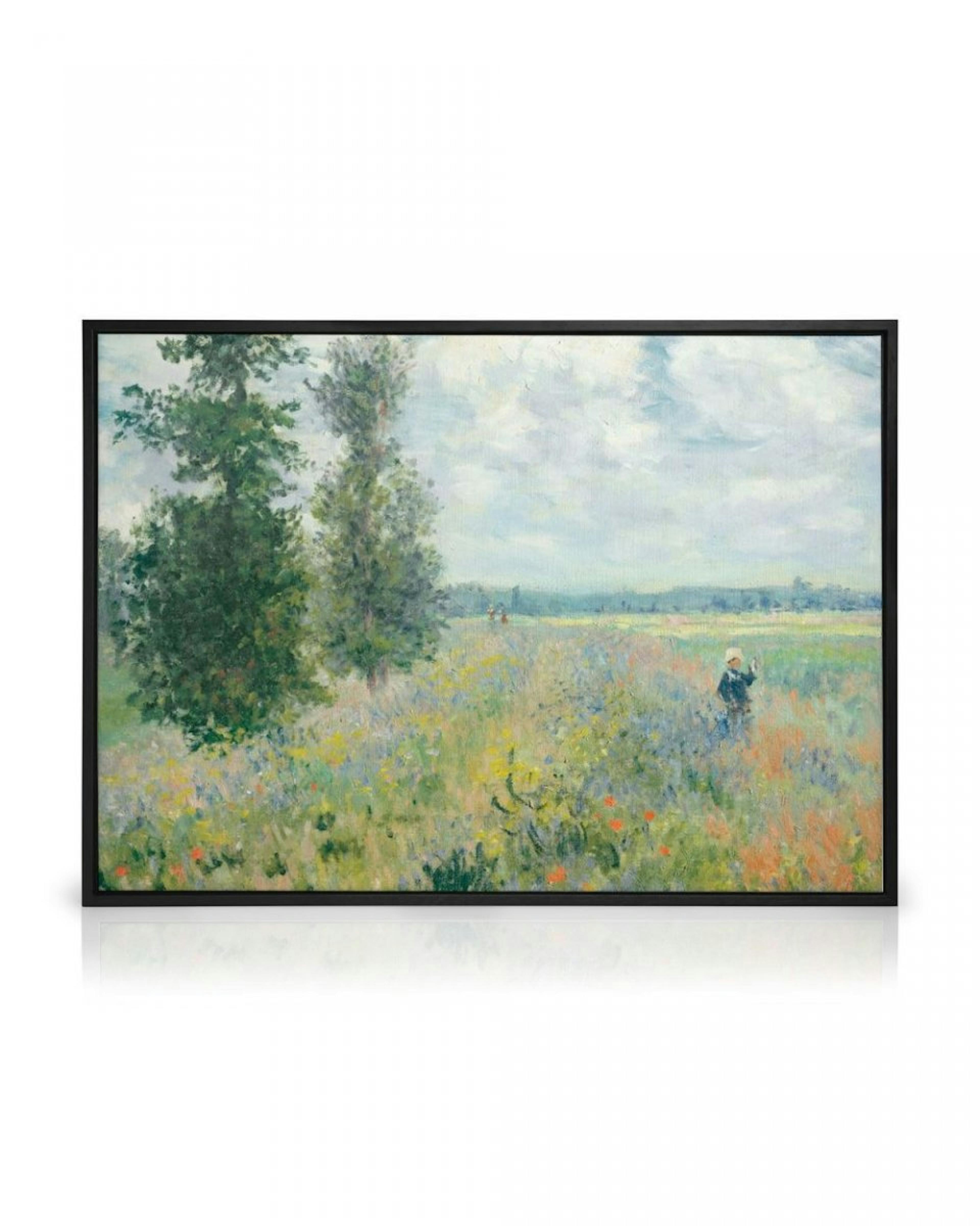 Monet - Poppy Fields Near Argenteuil Landscape Canvas