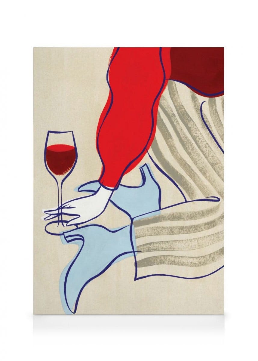 Obrazy na płótnie Sittin' and Sippin' Obraz na płótnie (70x100 cm)