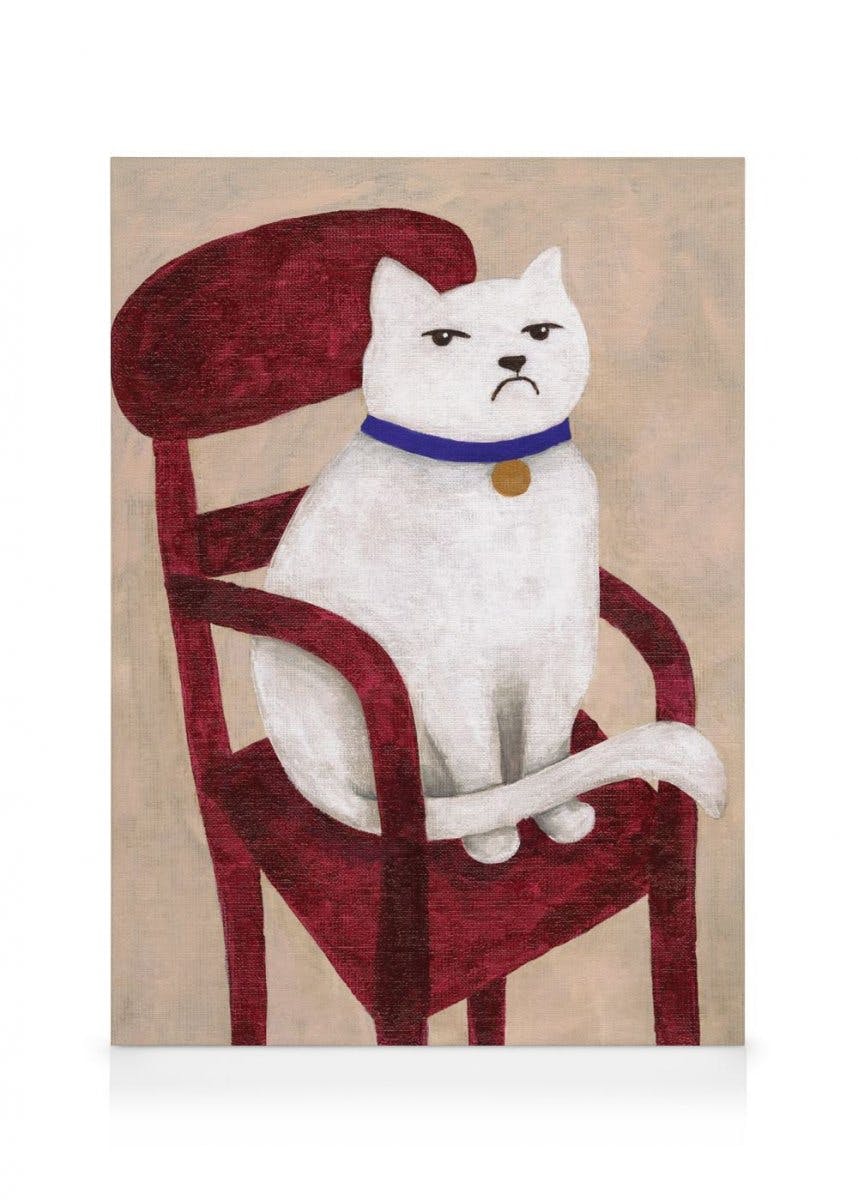 The Judge Toile (50x70 cm - Cadre de chêne) - Peintures