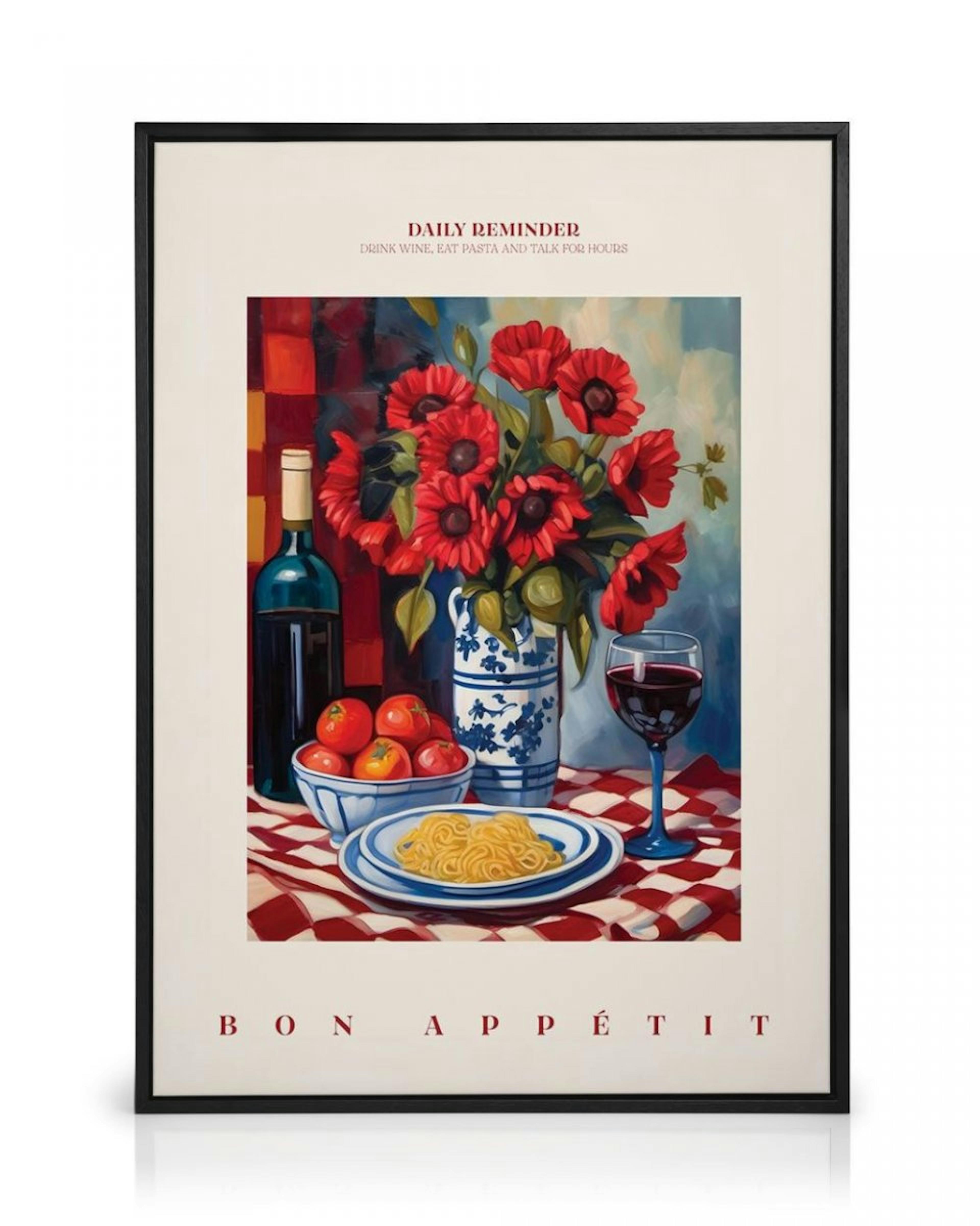 A Pleasant Dinner Canvas print