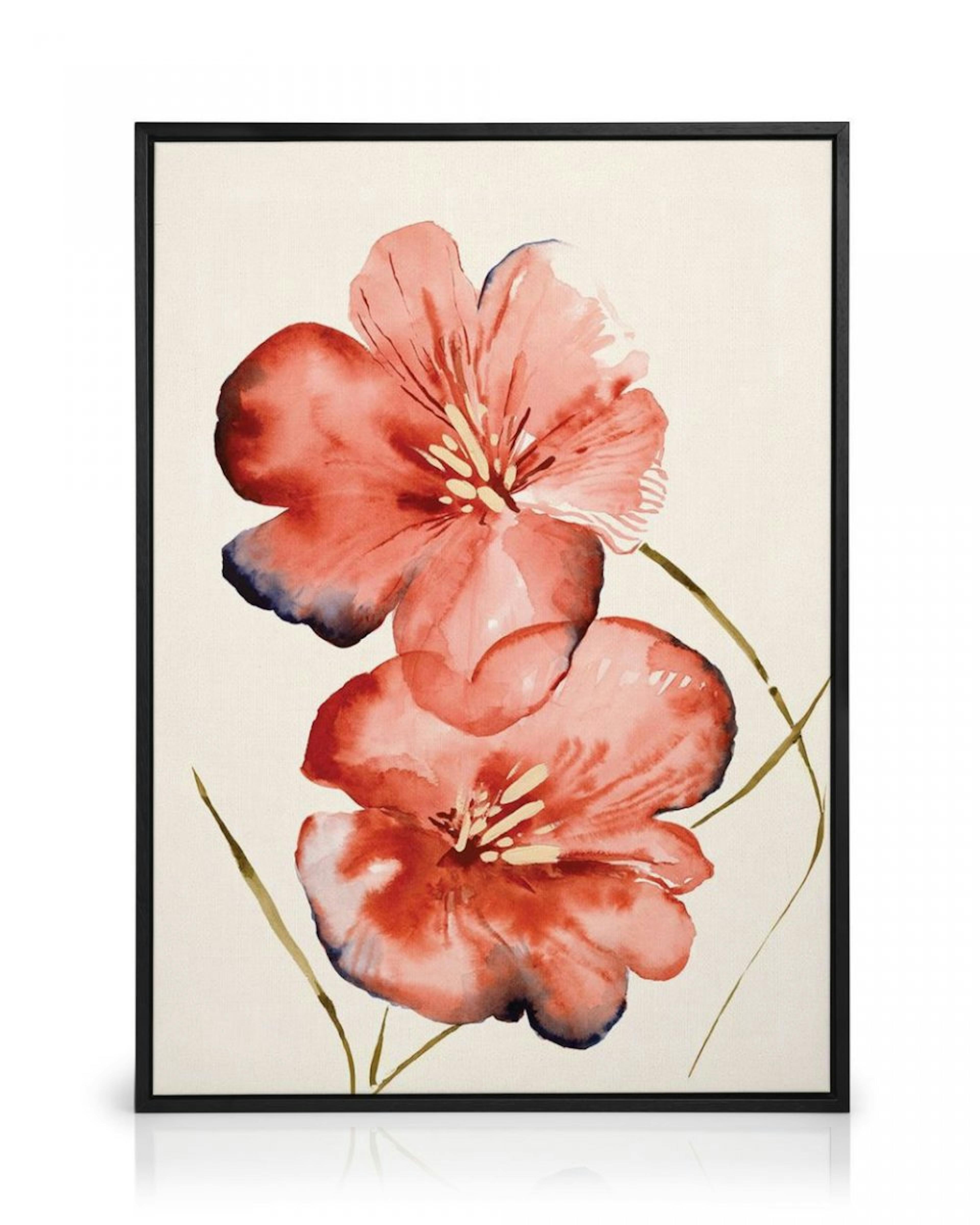 Soft Red Flowers Canvas print