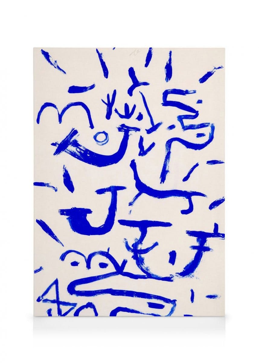 Canvas Prints Paul Klee - Creeper and Climber Canvas print (70x100 cm - Oak Frame)