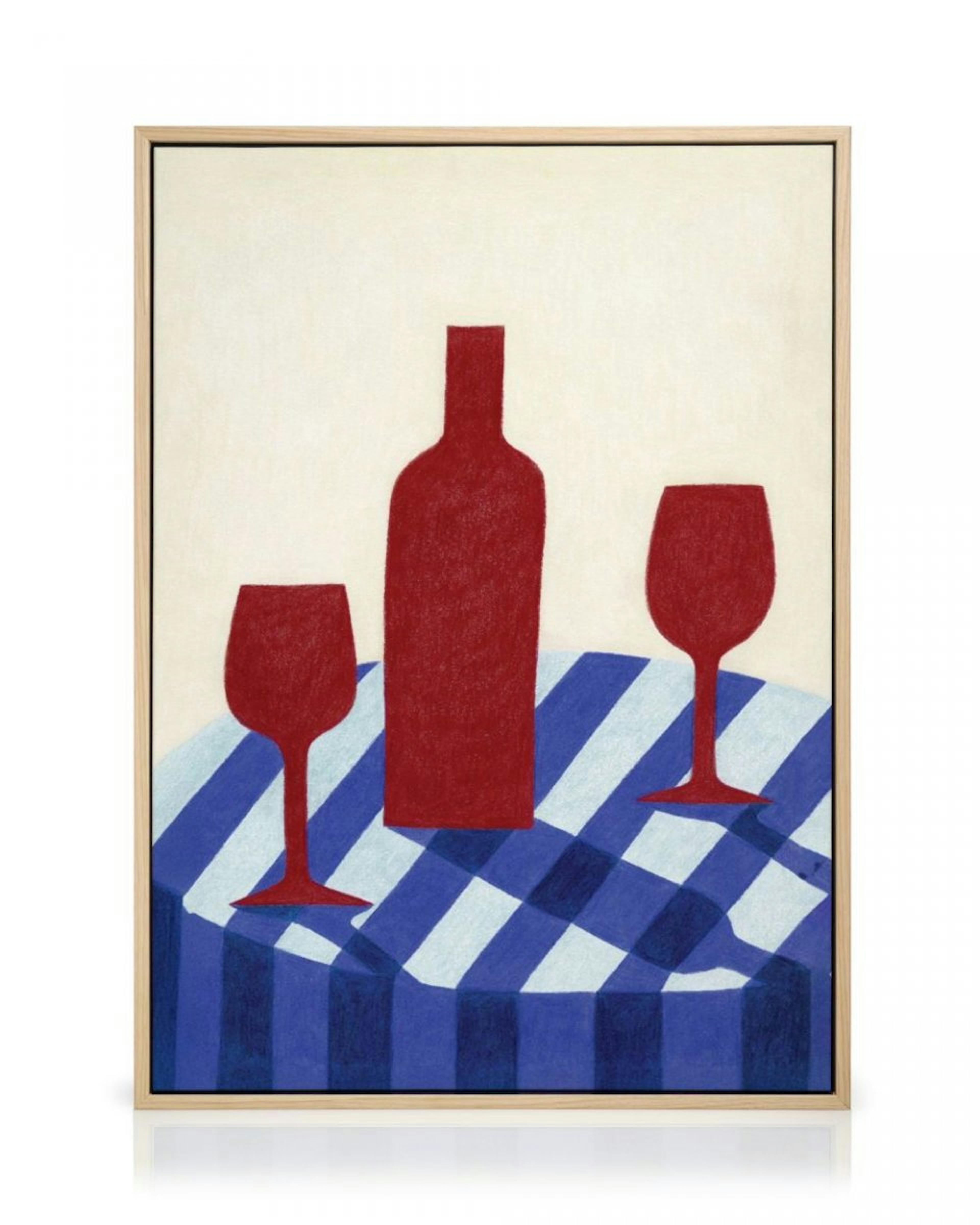 Red Wine for Two Stampa su Tela