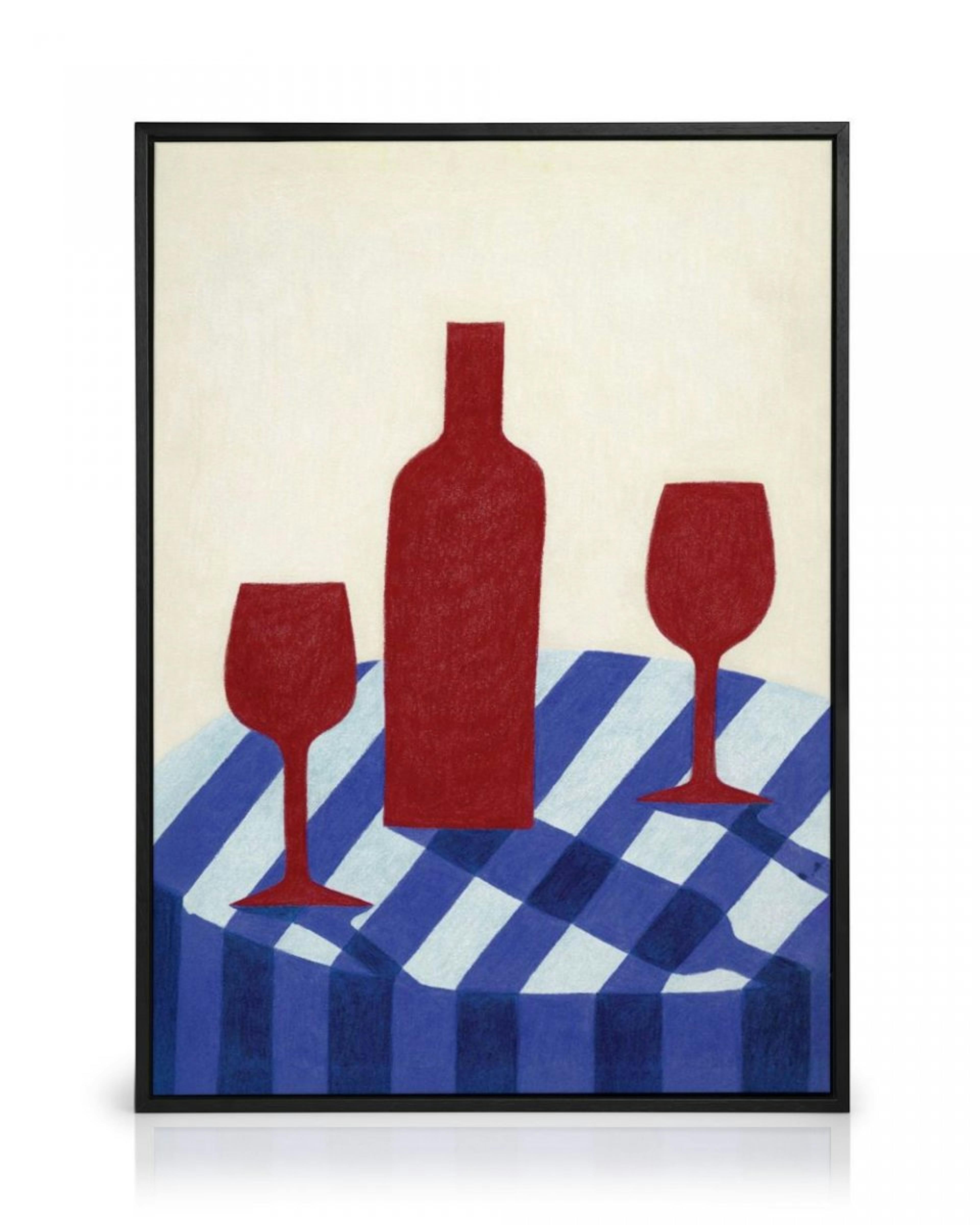 Red Wine for Two Stampa su Tela