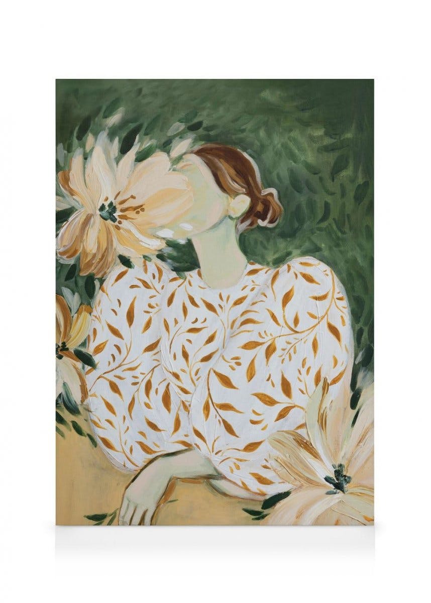 Canvastavlor Rustic Garden Portrait Canvastavla (50x70 cm - Svart ram)