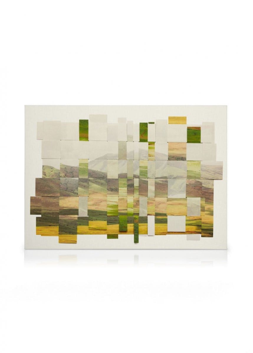 Obrazy na płótnie Woven Landscape Obraz na płótnie (70x100 cm - Czarna ramka)