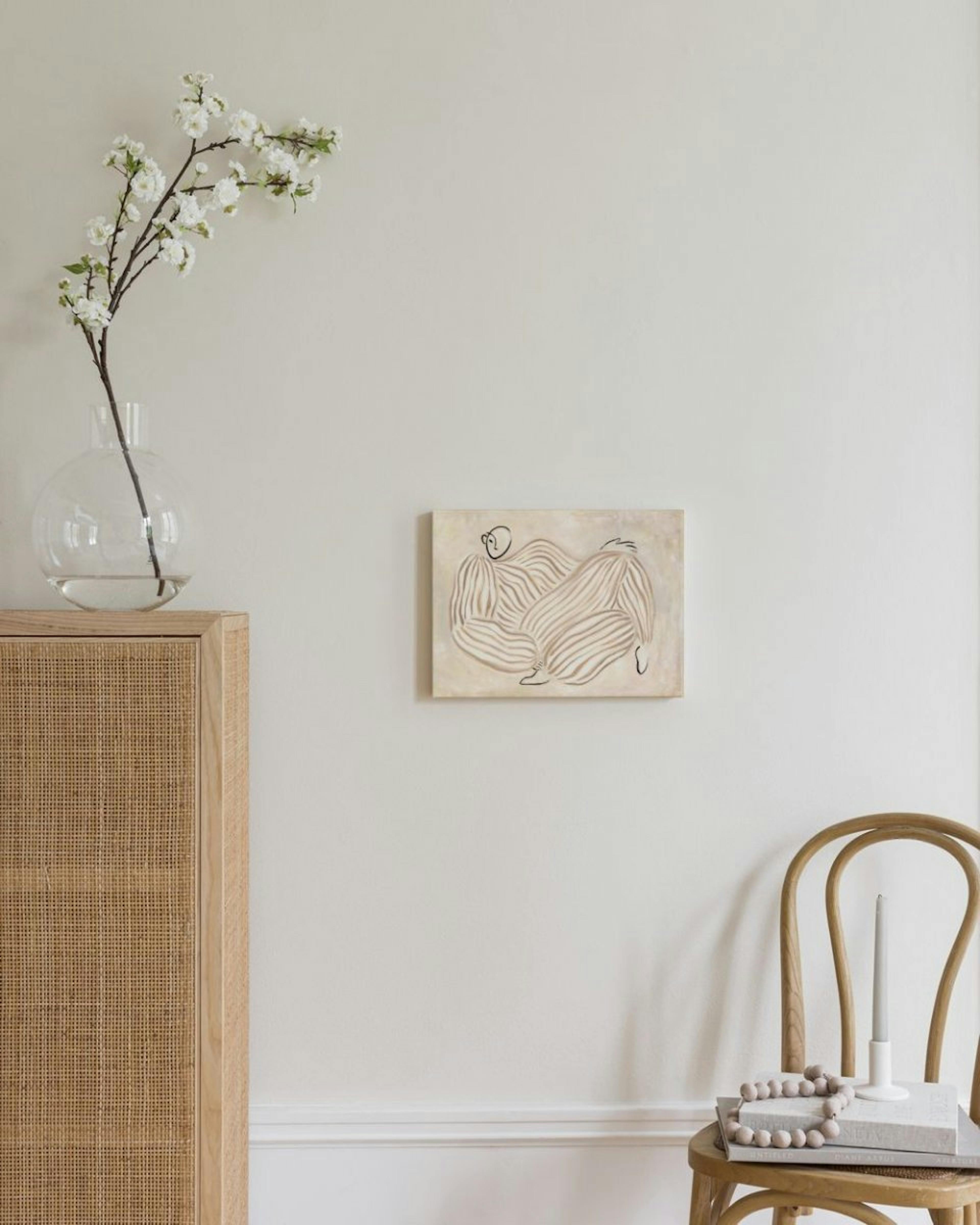 Figure in Beige Canvas print