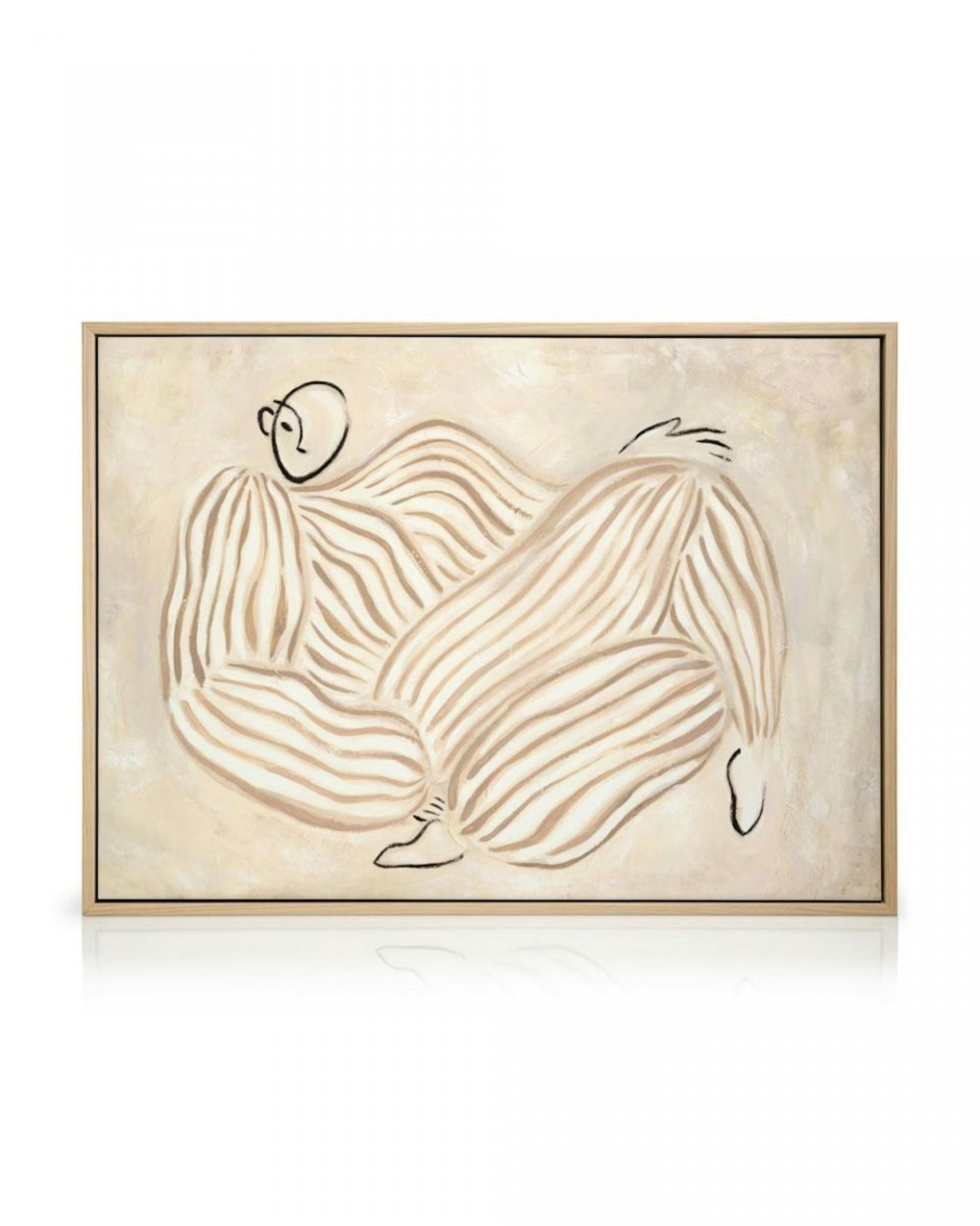 Figure in Beige Canvas print